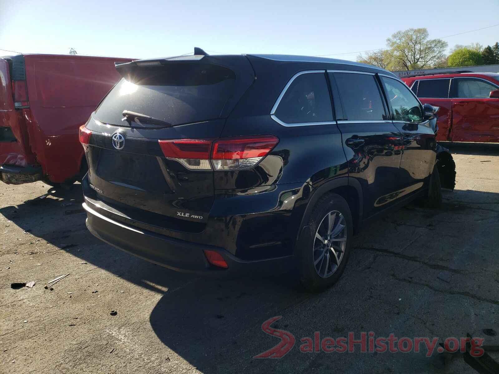 5TDJZRFH4KS611712 2019 TOYOTA HIGHLANDER