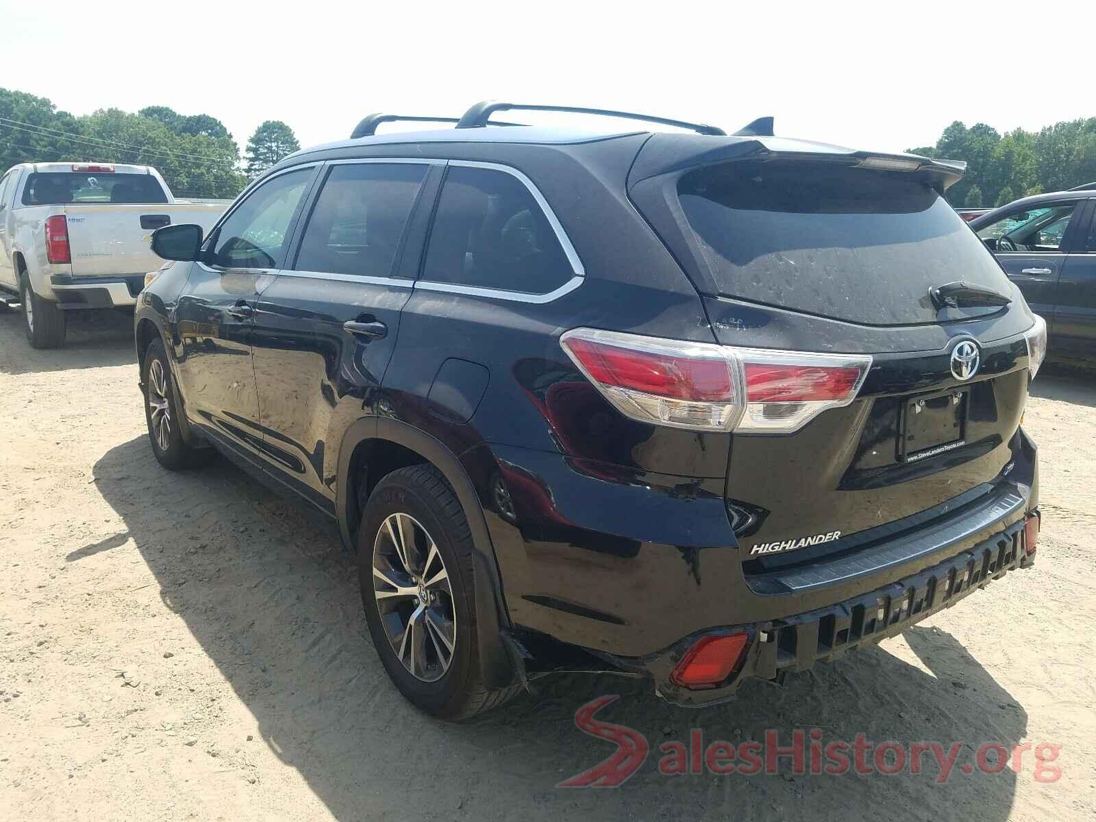 5TDKKRFH8GS501682 2016 TOYOTA HIGHLANDER