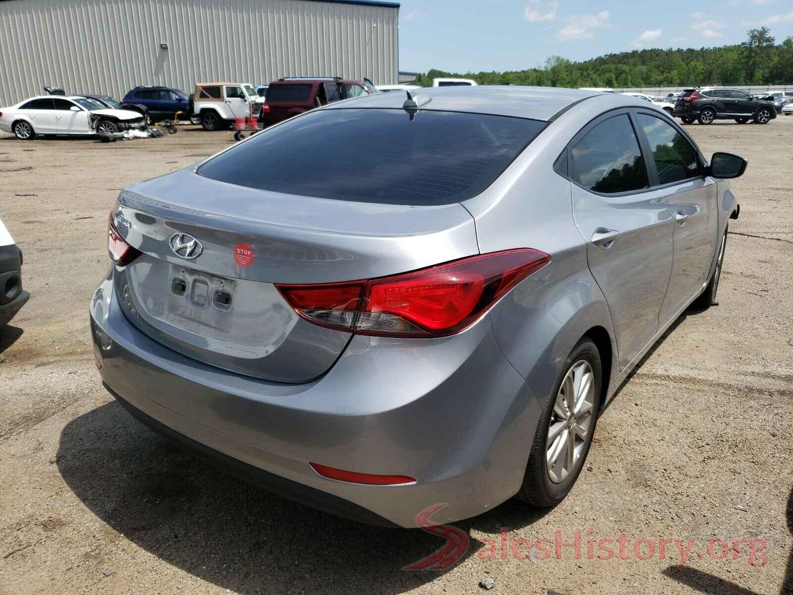 5NPDH4AE0GH661424 2016 HYUNDAI ELANTRA