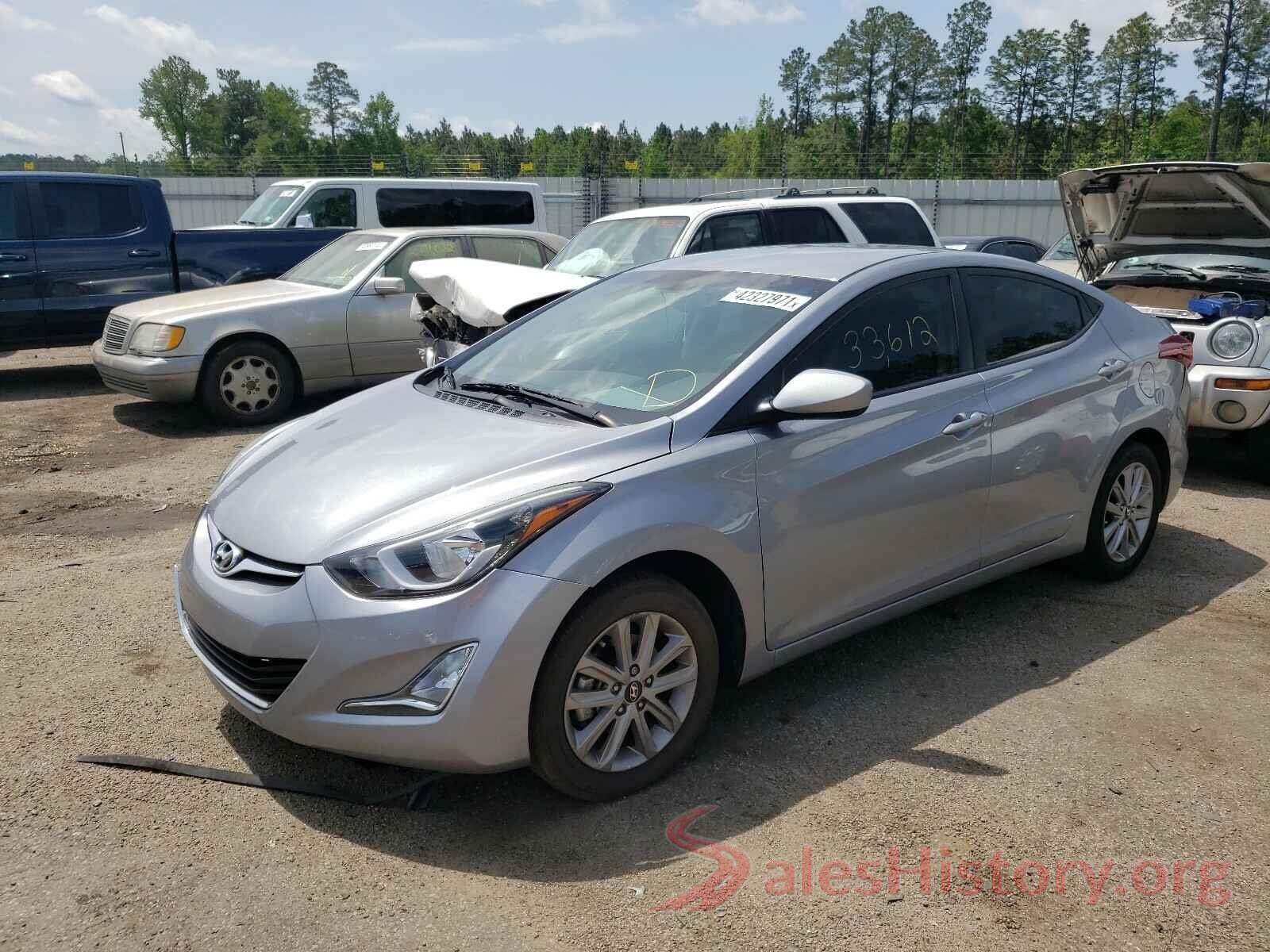 5NPDH4AE0GH661424 2016 HYUNDAI ELANTRA