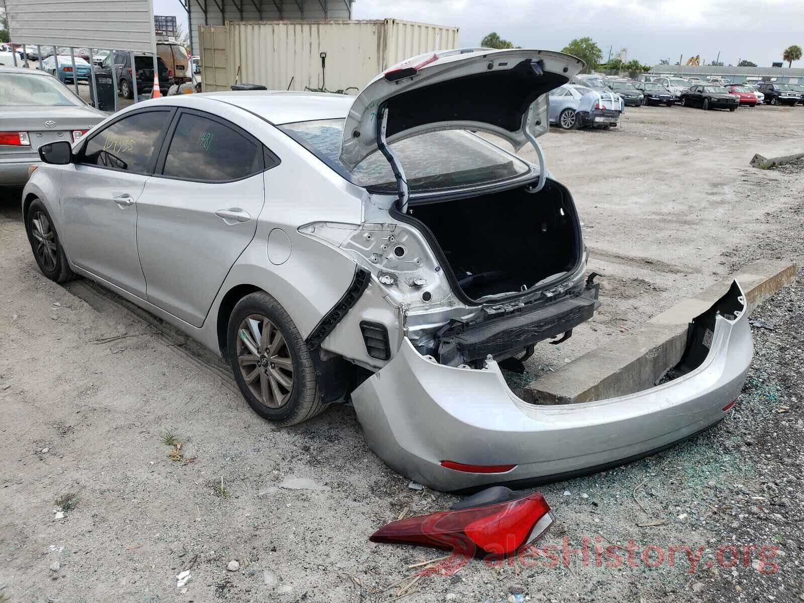 5NPDH4AE0GH660323 2016 HYUNDAI ELANTRA