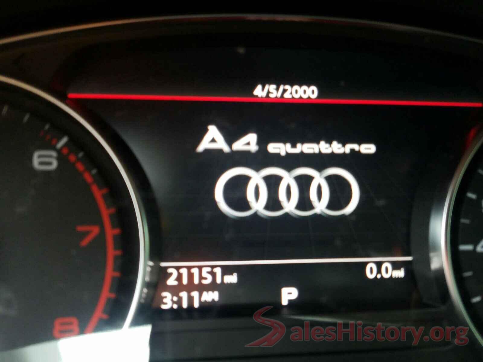 WAUDNAF44JA076817 2018 AUDI A4