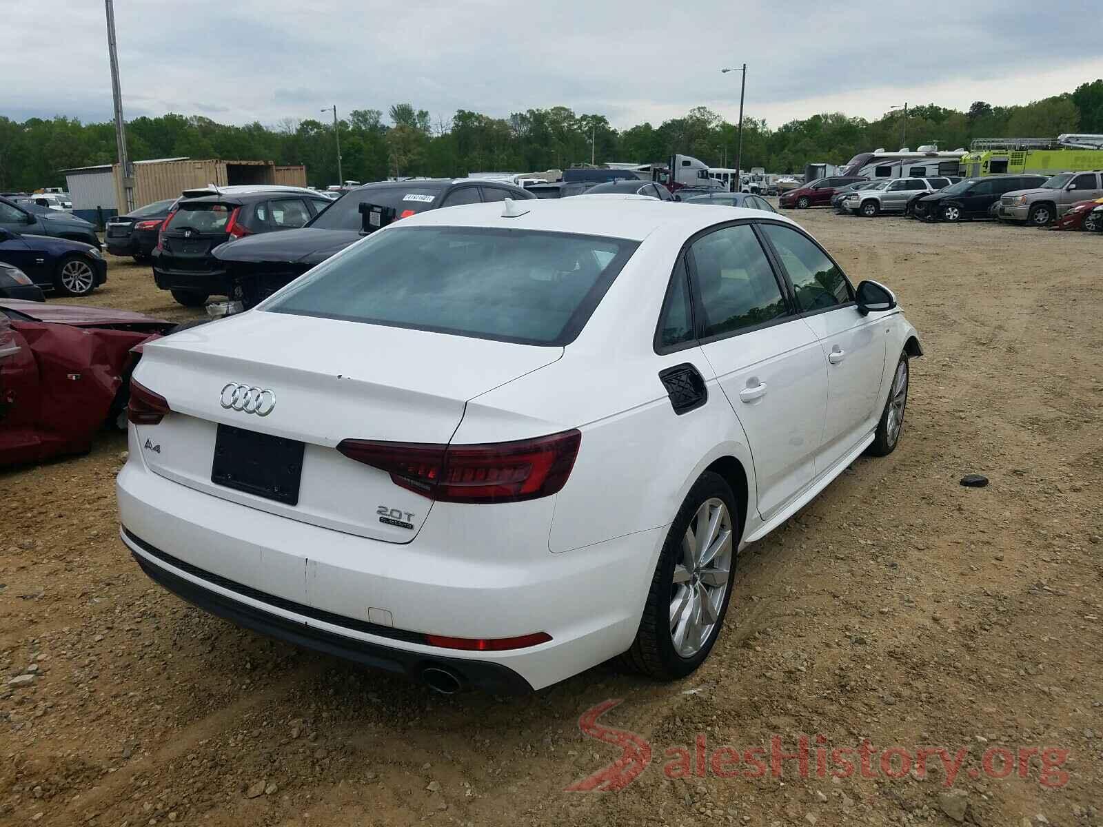 WAUDNAF44JA076817 2018 AUDI A4