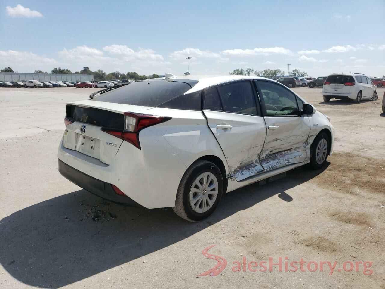 JTDKARFU7K3096540 2019 TOYOTA PRIUS