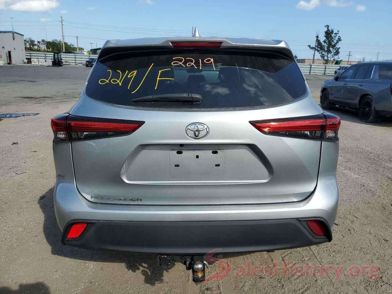 5TDCZRAHXLS015943 2020 TOYOTA HIGHLANDER