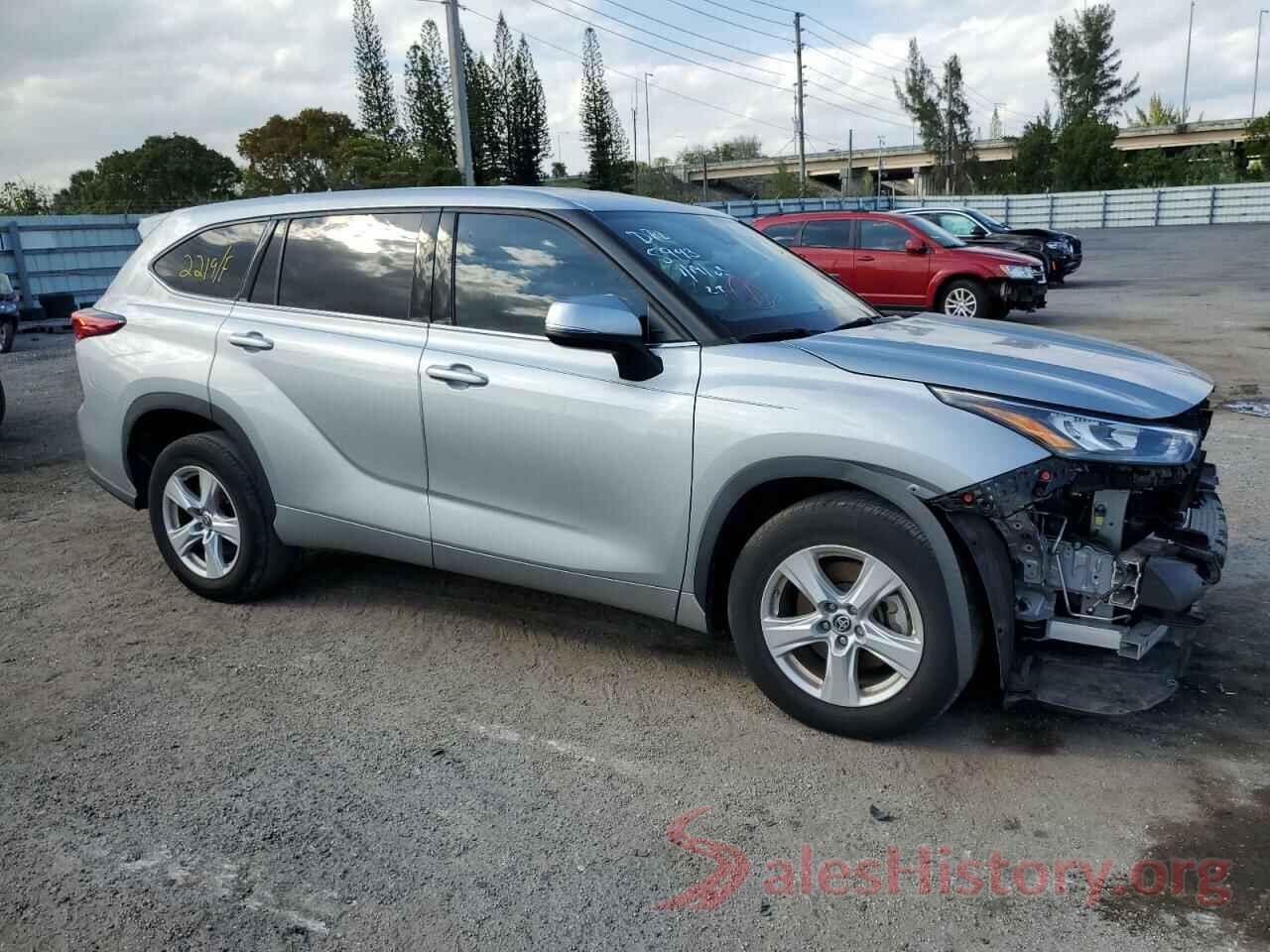 5TDCZRAHXLS015943 2020 TOYOTA HIGHLANDER