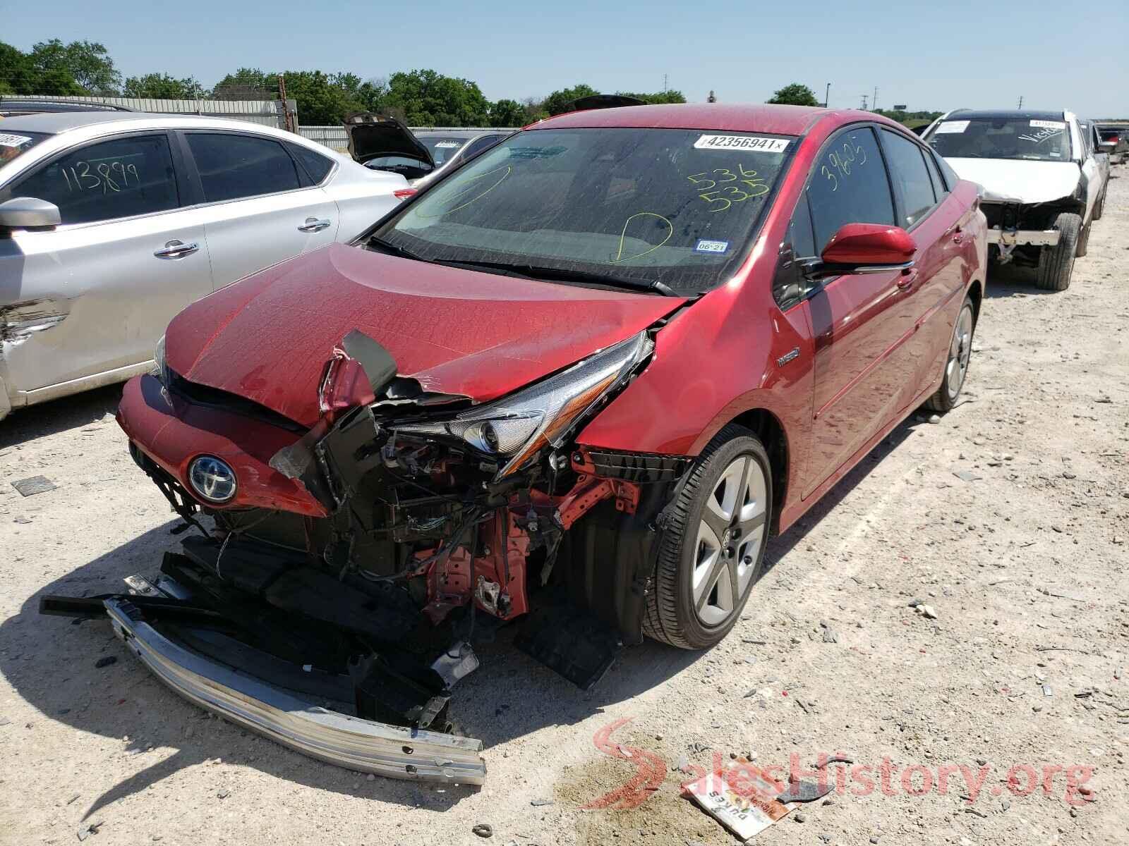 JTDKARFU1H3536535 2017 TOYOTA PRIUS