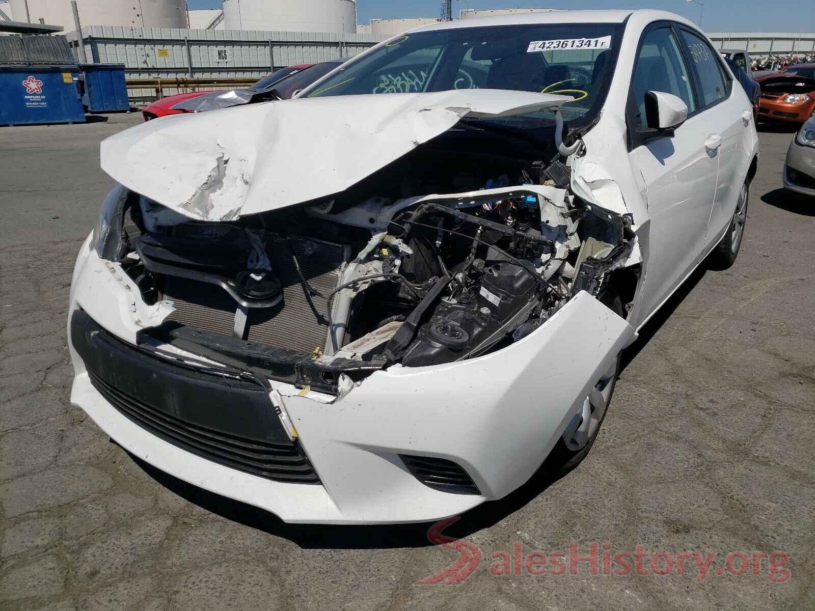 5YFBURHE5GP522835 2016 TOYOTA COROLLA