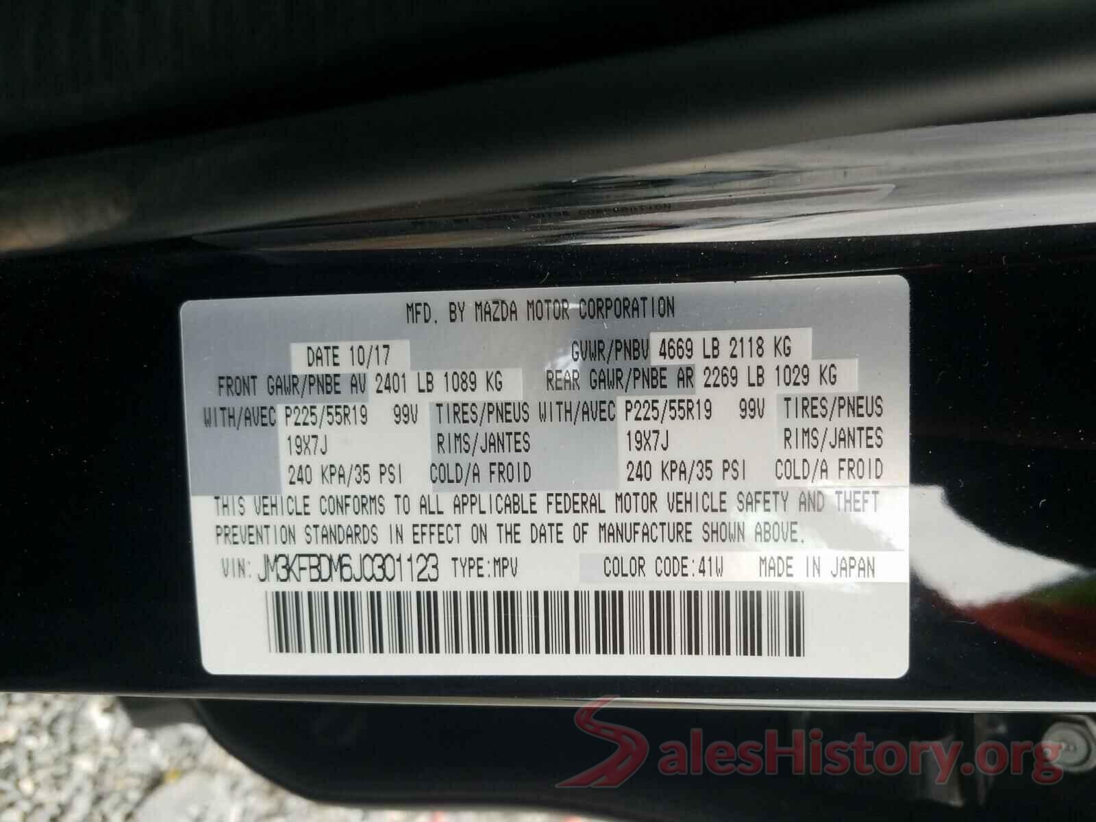 JM3KFBDM6J0301123 2018 MAZDA CX-5