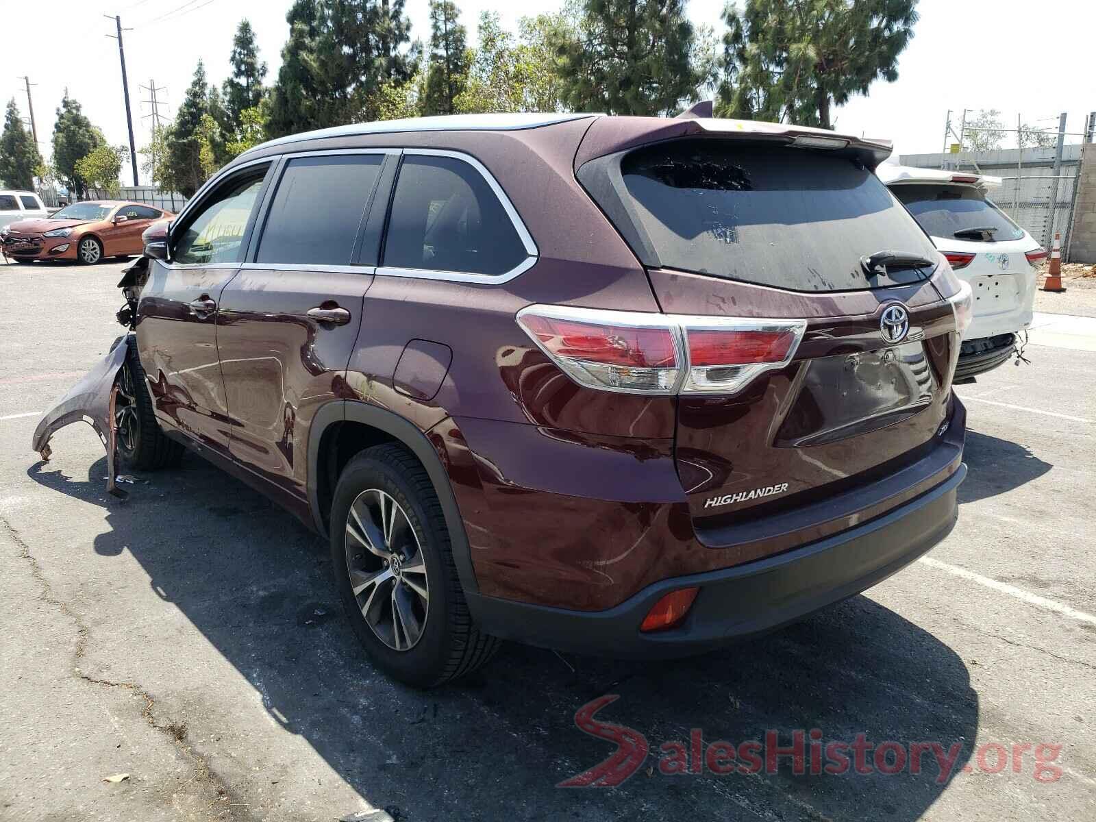 5TDKKRFH5GS164131 2016 TOYOTA HIGHLANDER