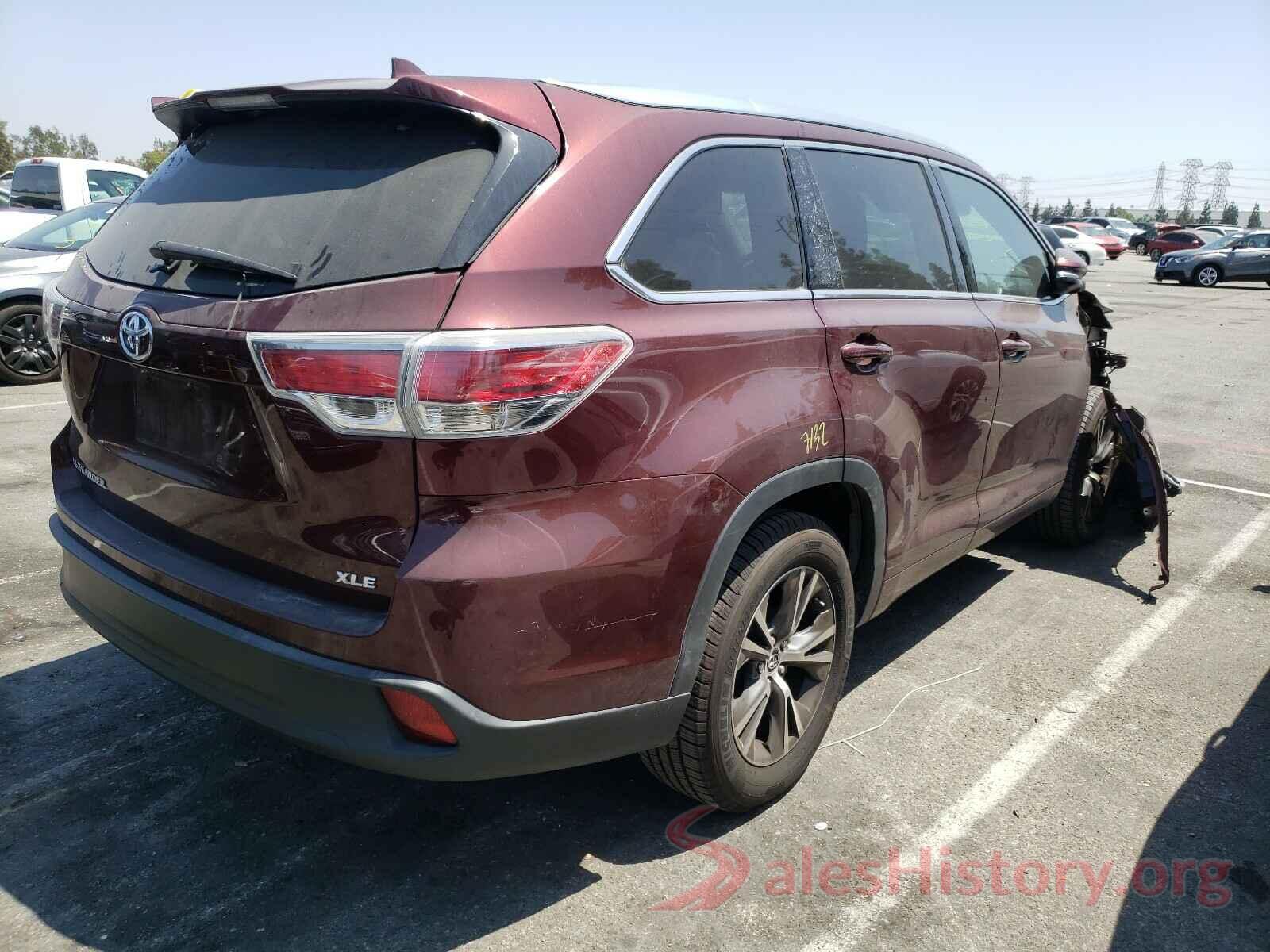 5TDKKRFH5GS164131 2016 TOYOTA HIGHLANDER