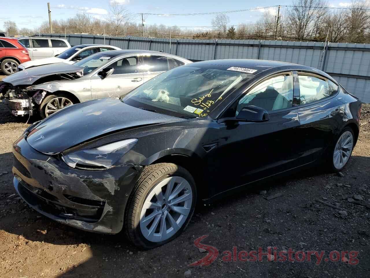 5YJ3E1EA2NF372440 2022 TESLA MODEL 3