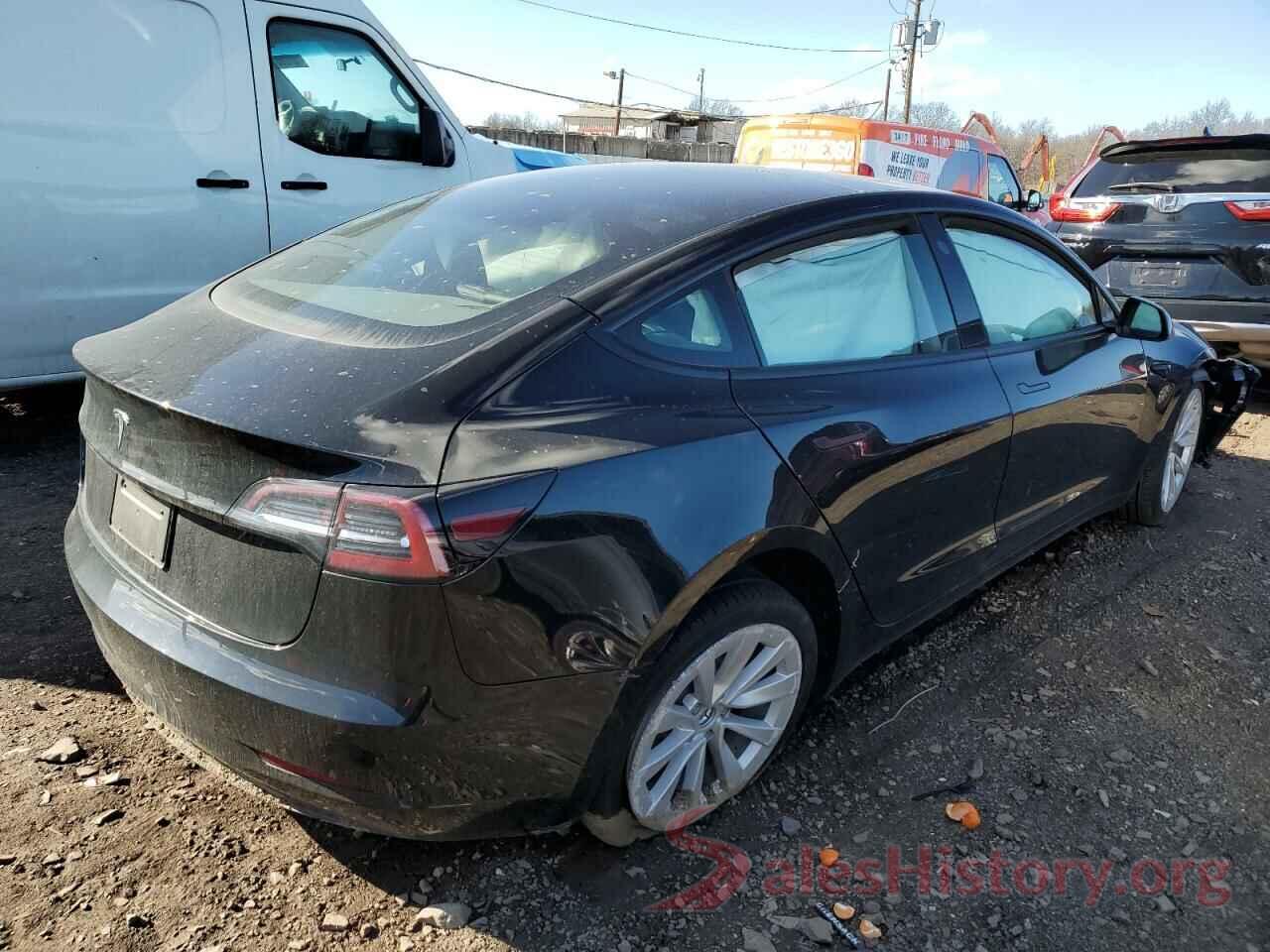 5YJ3E1EA2NF372440 2022 TESLA MODEL 3