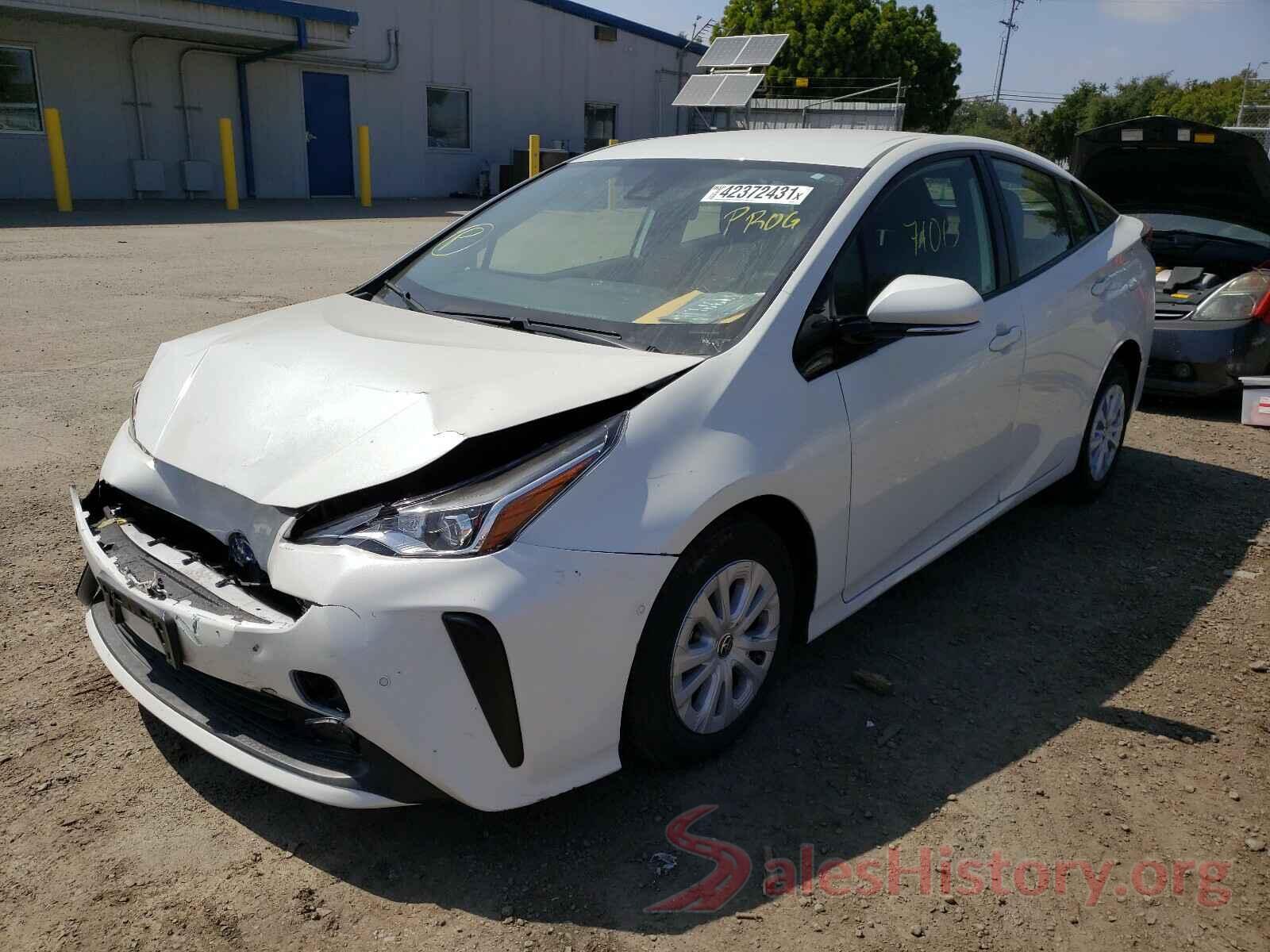 JTDKARFU6K3083374 2019 TOYOTA PRIUS