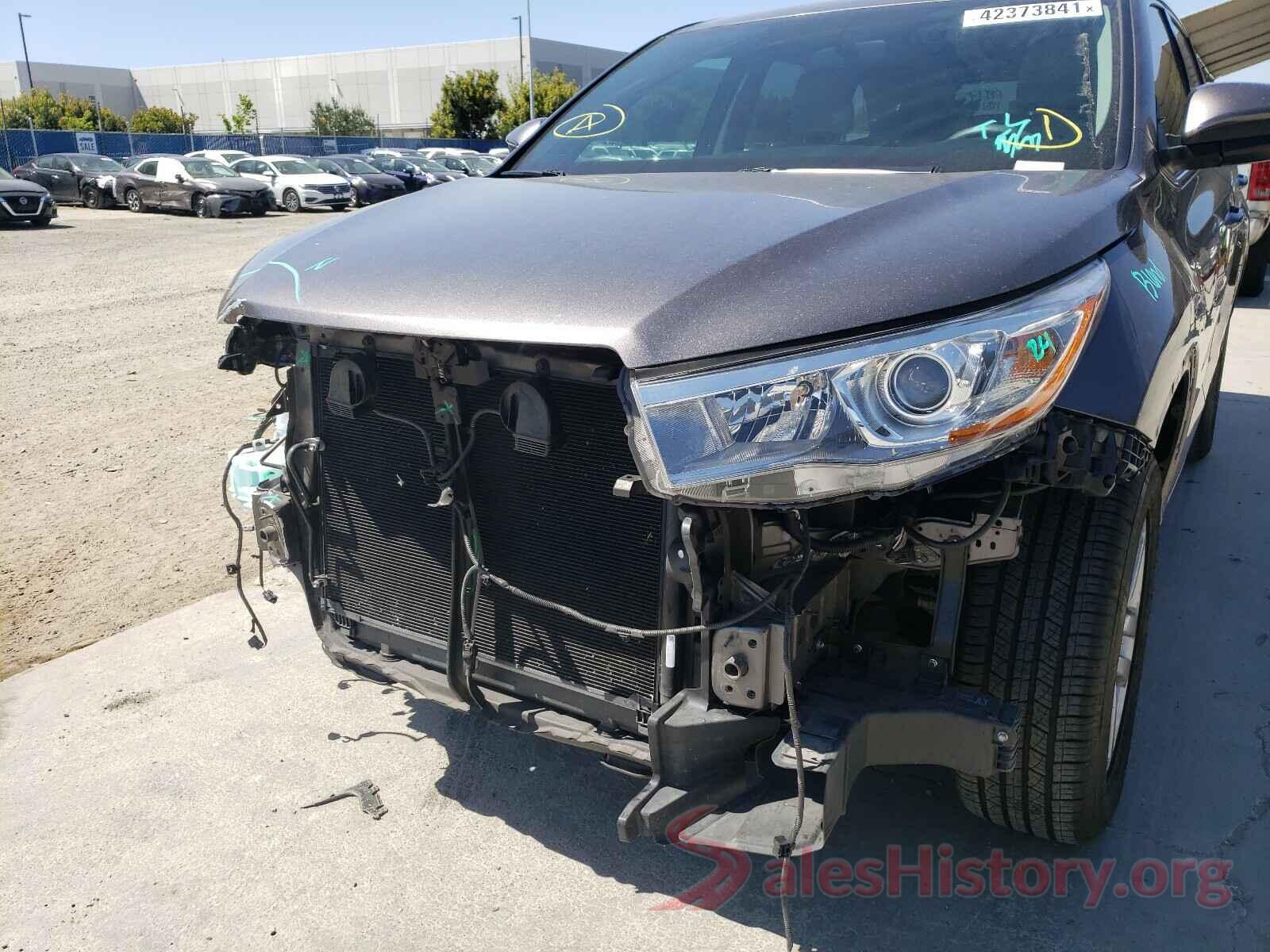 5TDZKRFH2GS169723 2016 TOYOTA HIGHLANDER