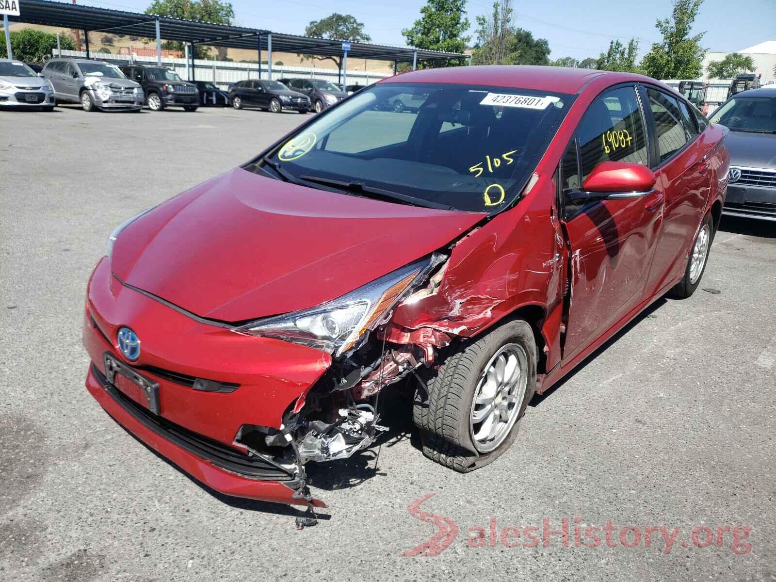 JTDKBRFUXH3054014 2017 TOYOTA PRIUS