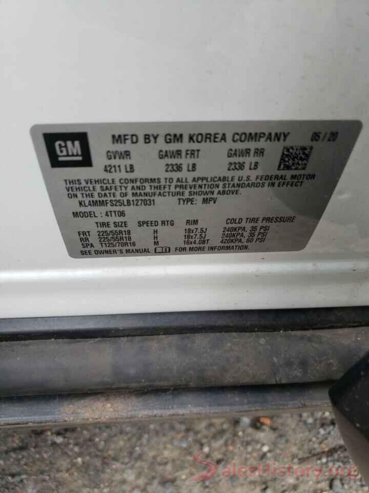 KL4MMFS25LB127031 2020 BUICK ENCORE