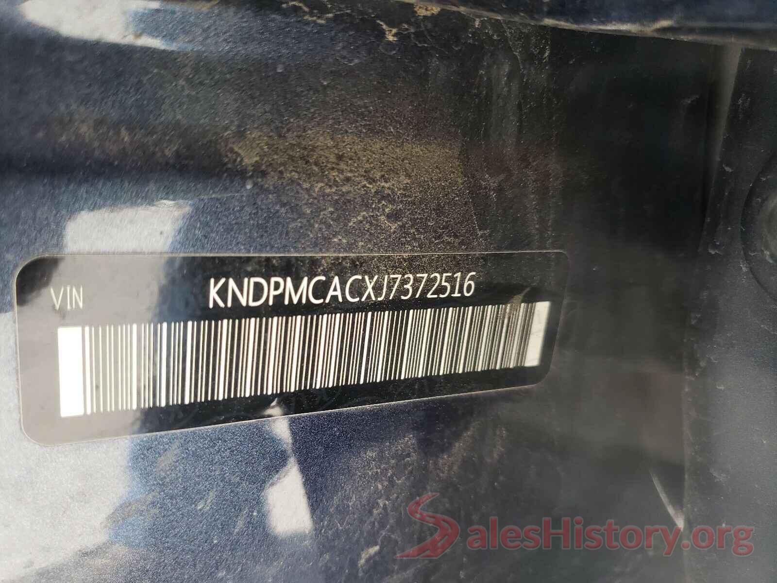 KNDPMCACXJ7372516 2018 KIA SPORTAGE