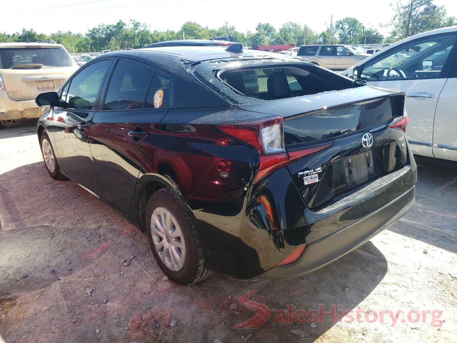 JTDKARFU7L3117744 2020 TOYOTA PRIUS