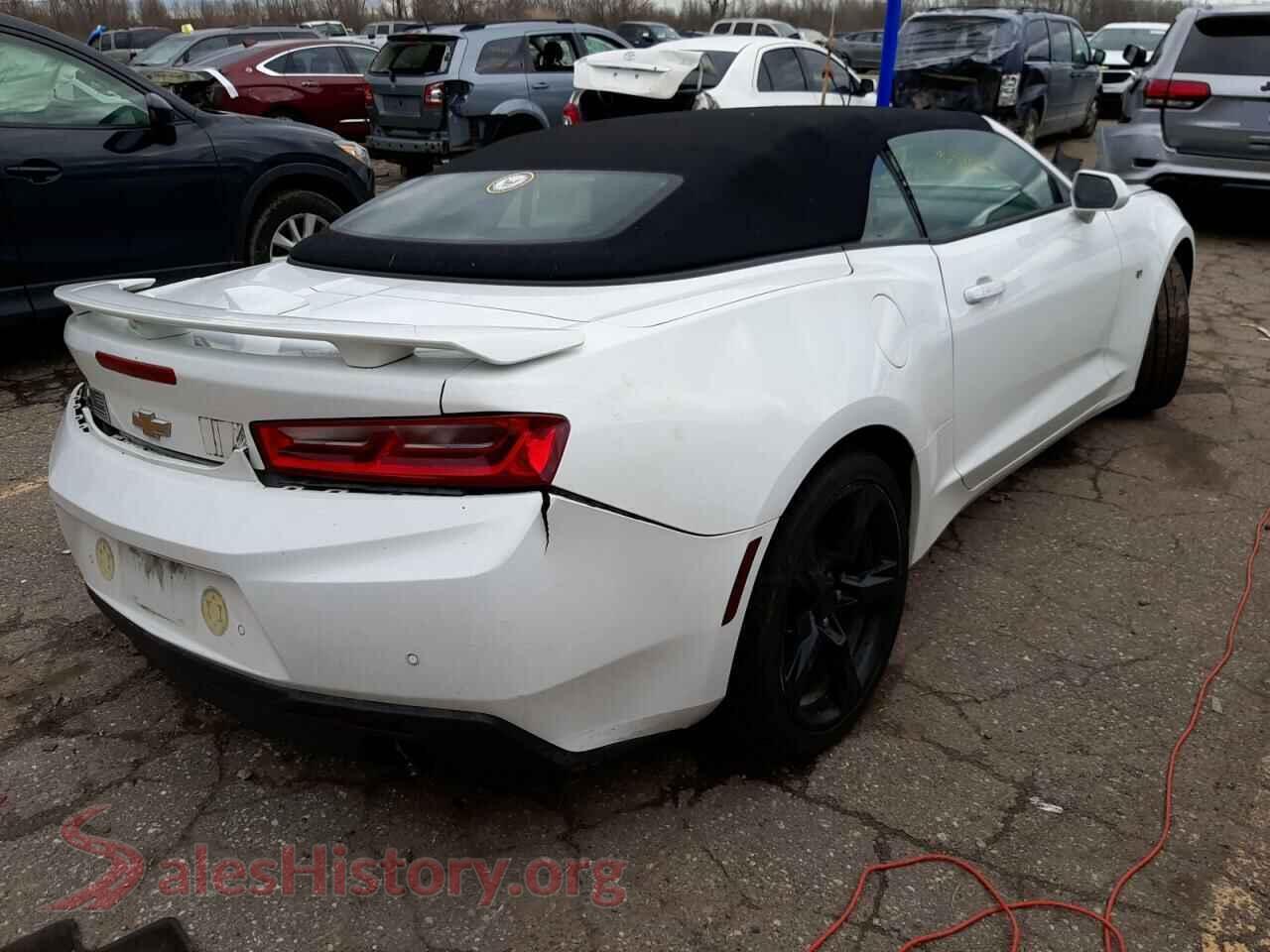 2016 CHEVROLET CAMARO VIN 1G1FD3DSXG0168212, rear 3/4 view