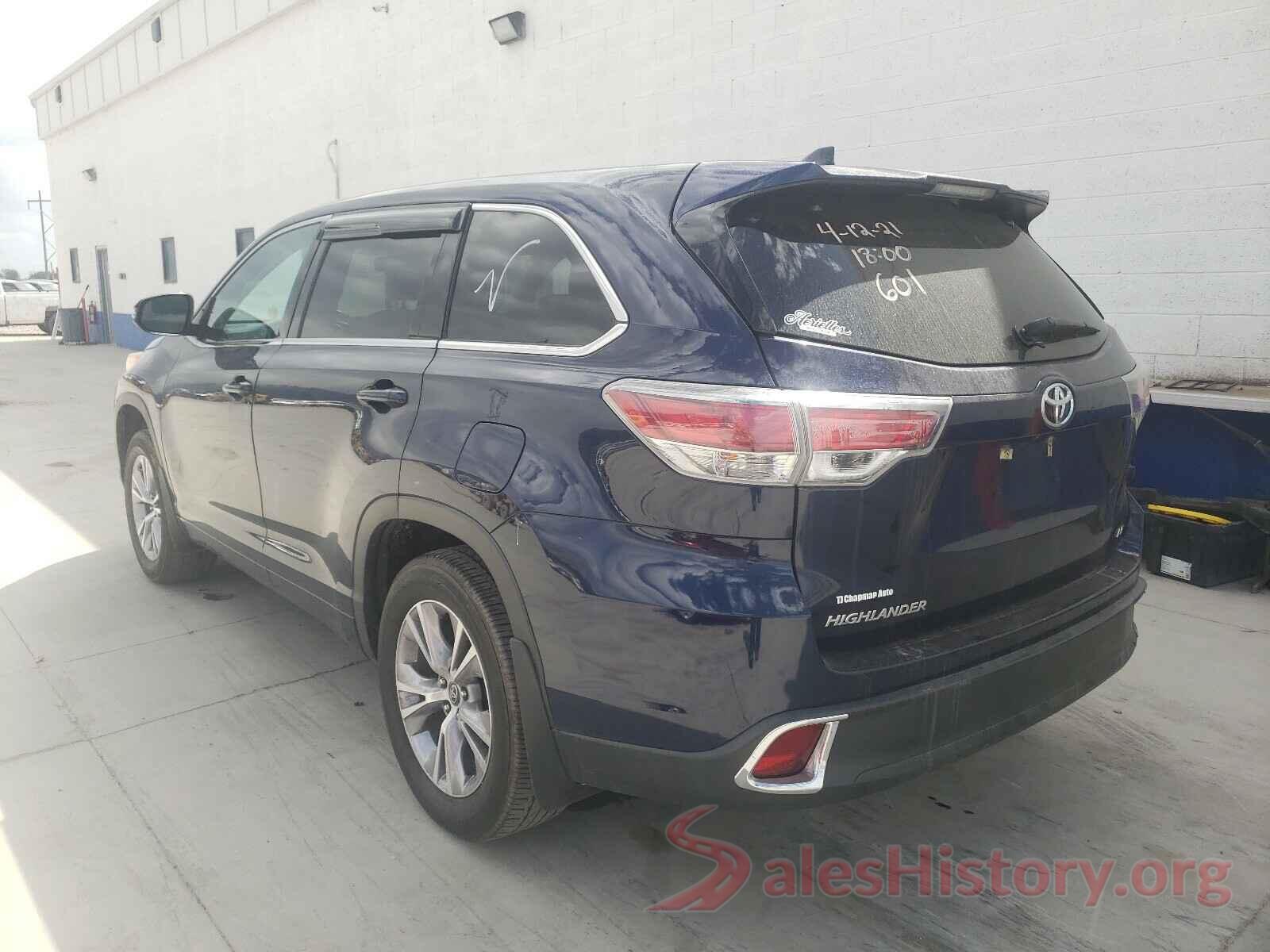 5TDZKRFH7GS173590 2016 TOYOTA HIGHLANDER