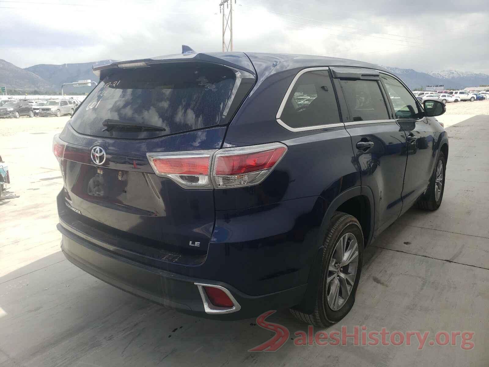 5TDZKRFH7GS173590 2016 TOYOTA HIGHLANDER