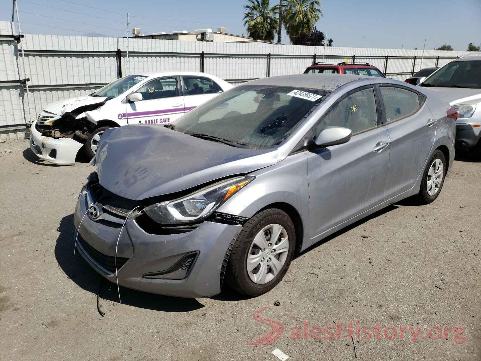 5NPDH4AE7GH726012 2016 HYUNDAI ELANTRA