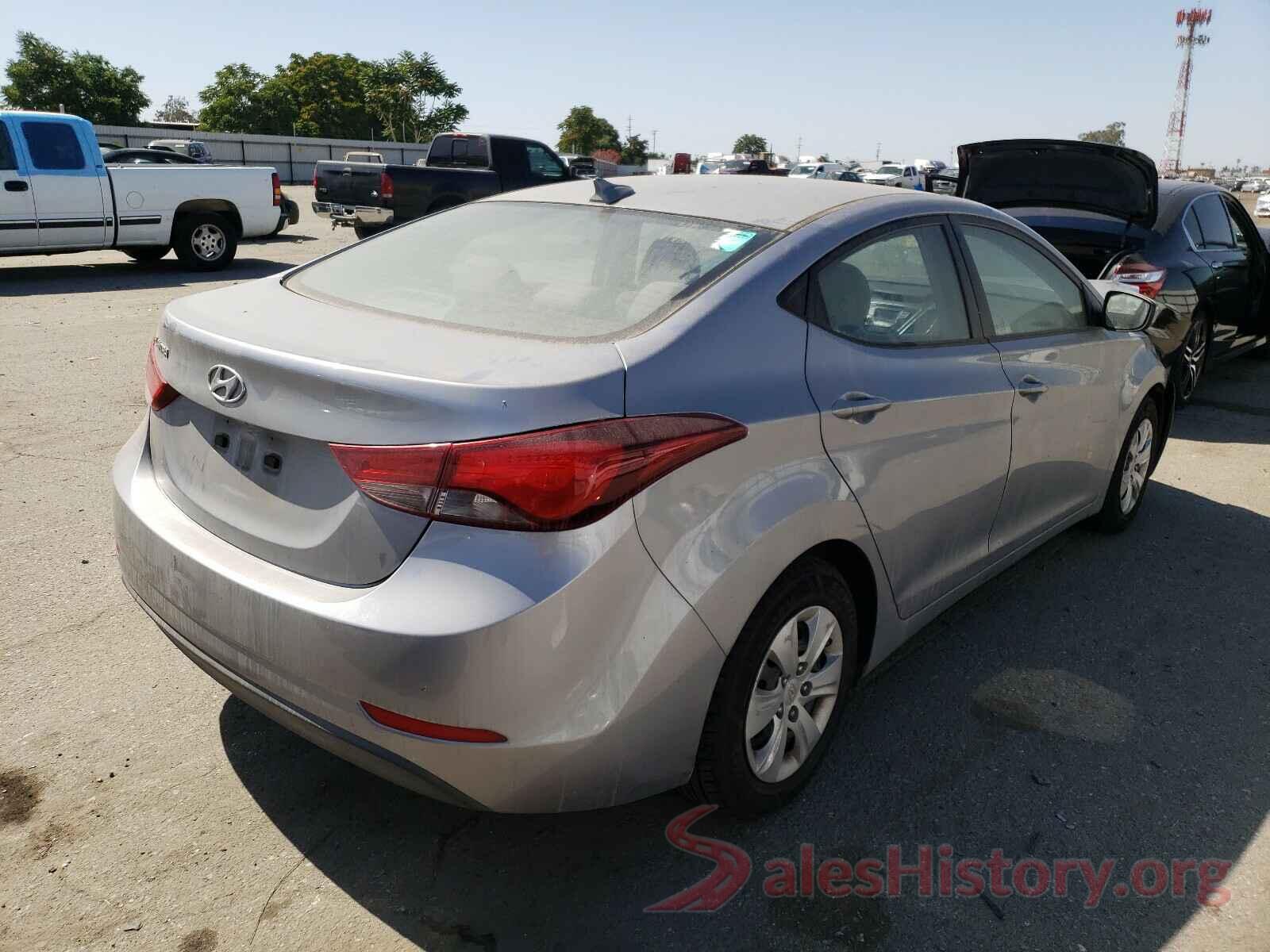 5NPDH4AE7GH726012 2016 HYUNDAI ELANTRA