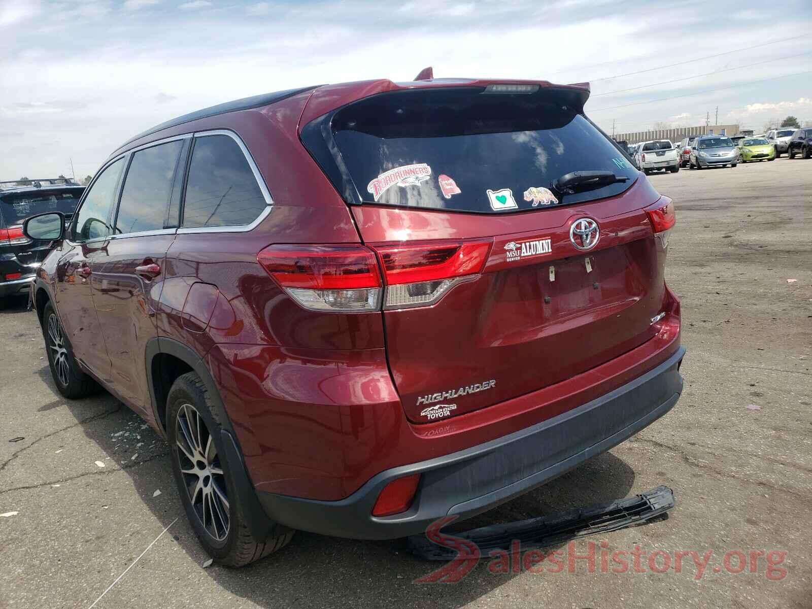 5TDJZRFHXHS362468 2017 TOYOTA HIGHLANDER