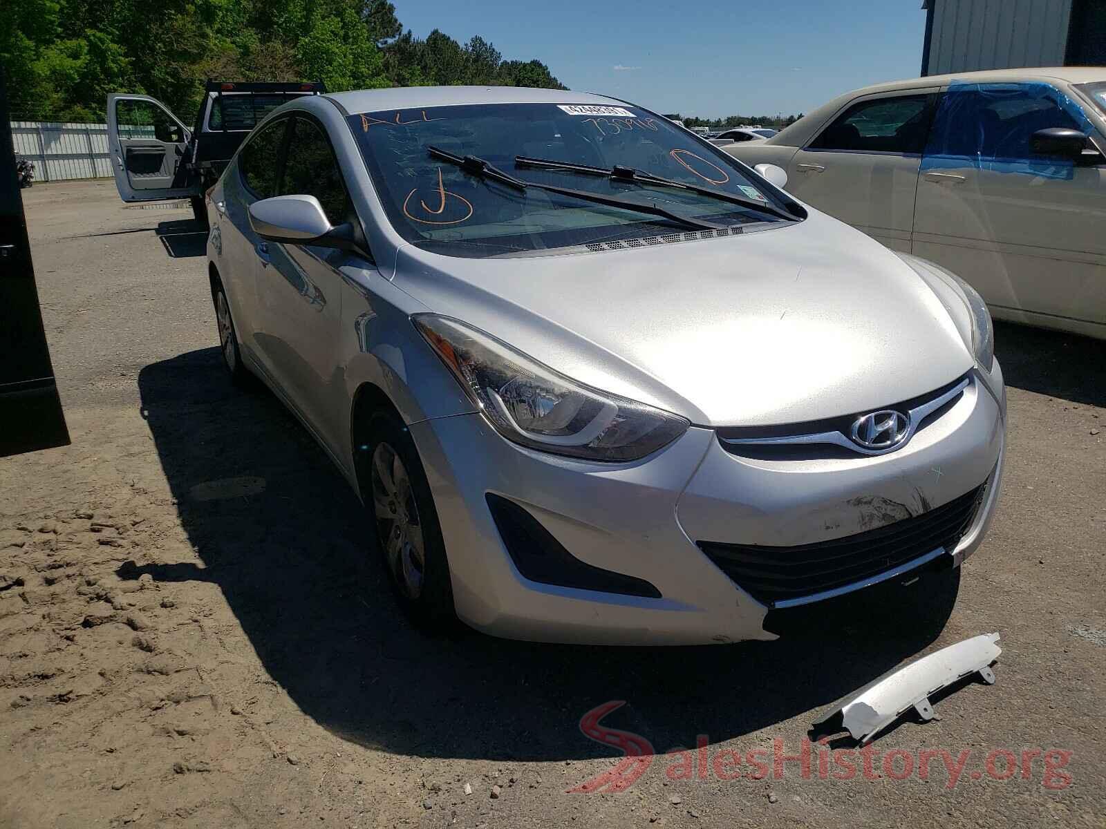 5NPDH4AE4GH730969 2016 HYUNDAI ELANTRA