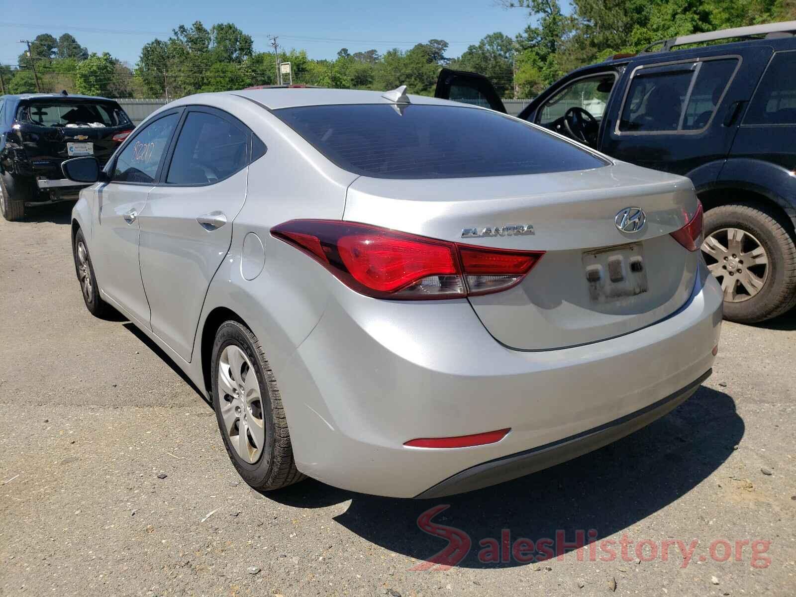 5NPDH4AE4GH730969 2016 HYUNDAI ELANTRA