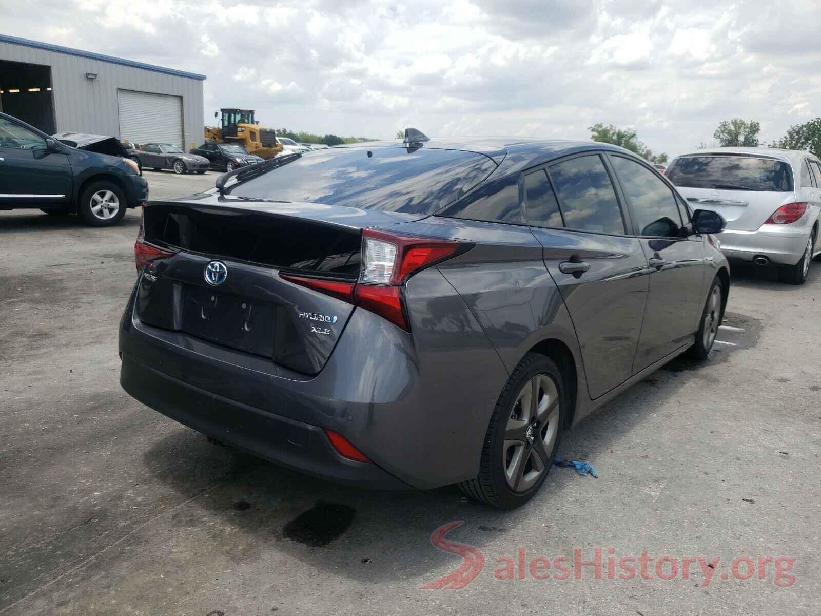 JTDKARFU5K3076125 2019 TOYOTA PRIUS