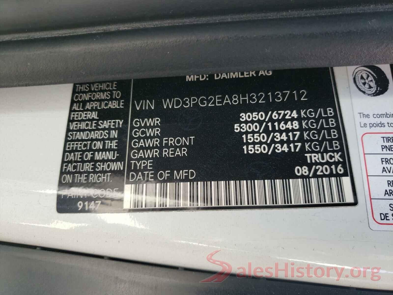 WD3PG2EA8H3213712 2017 MERCEDES-BENZ ALL OTHER