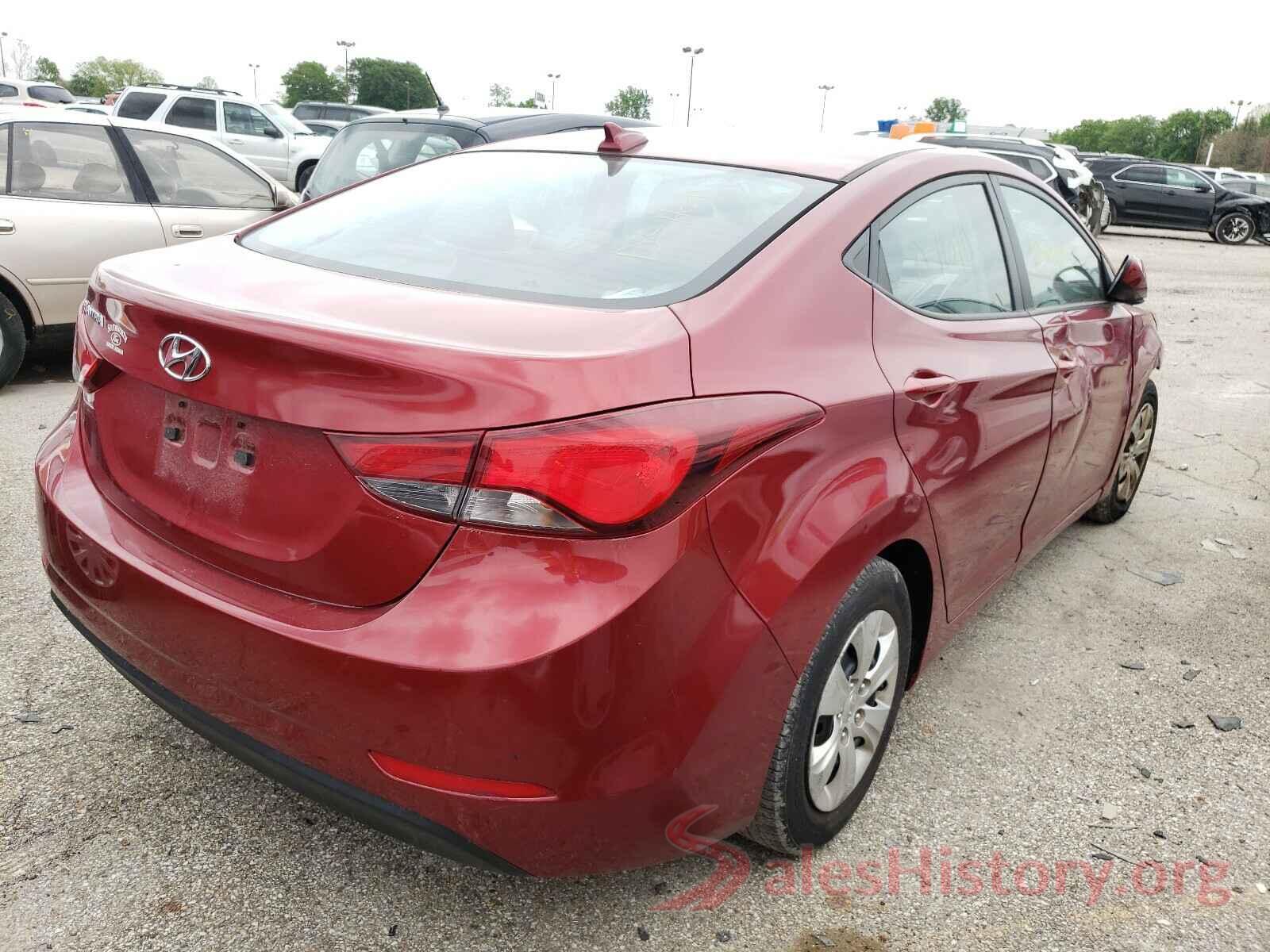 5NPDH4AE7GH784198 2016 HYUNDAI ELANTRA