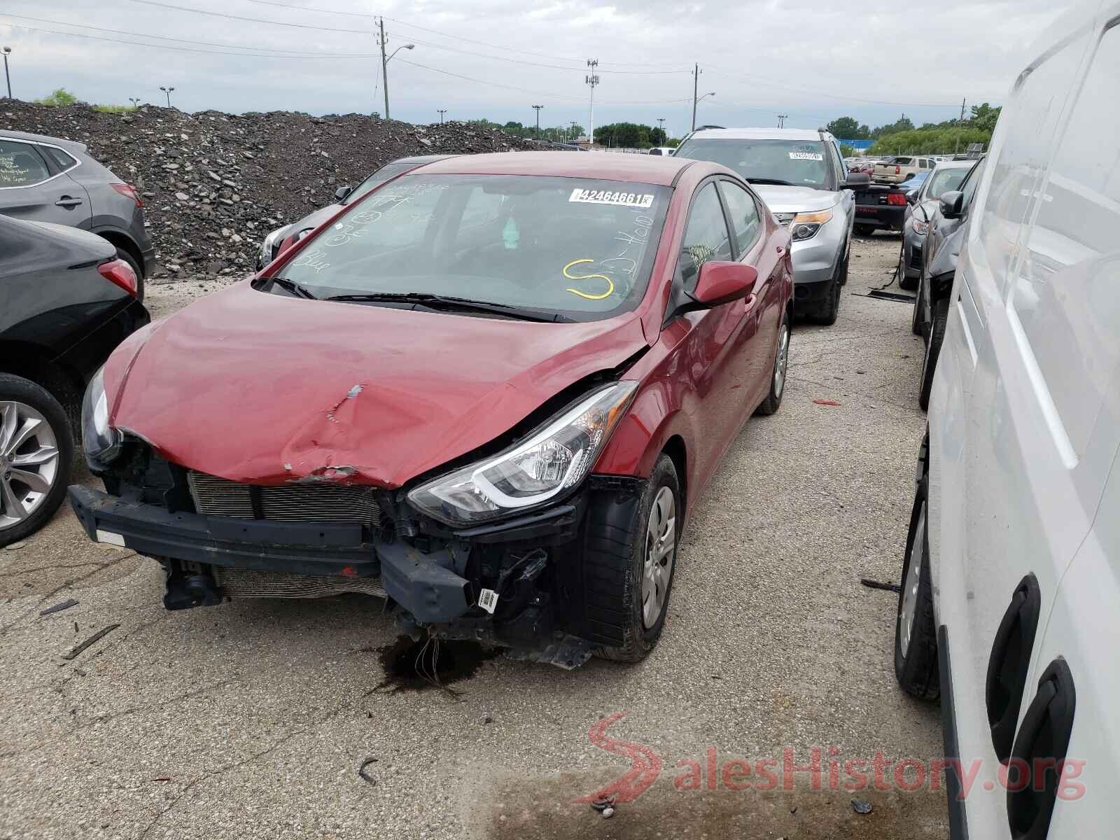 5NPDH4AE7GH784198 2016 HYUNDAI ELANTRA