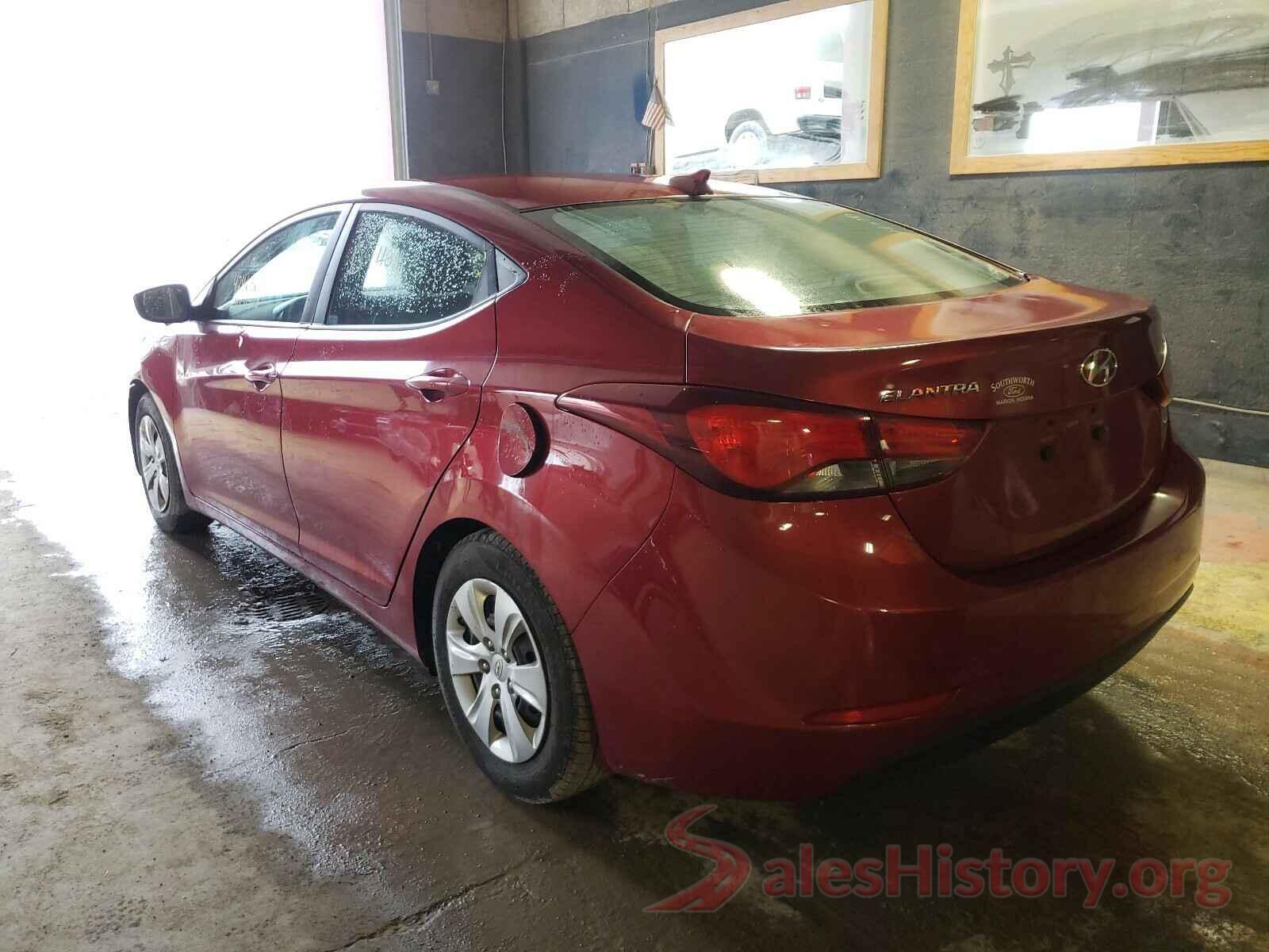 5NPDH4AE7GH784198 2016 HYUNDAI ELANTRA