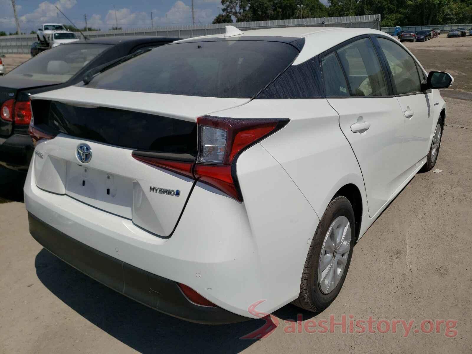 JTDKARFU0K3070149 2019 TOYOTA PRIUS