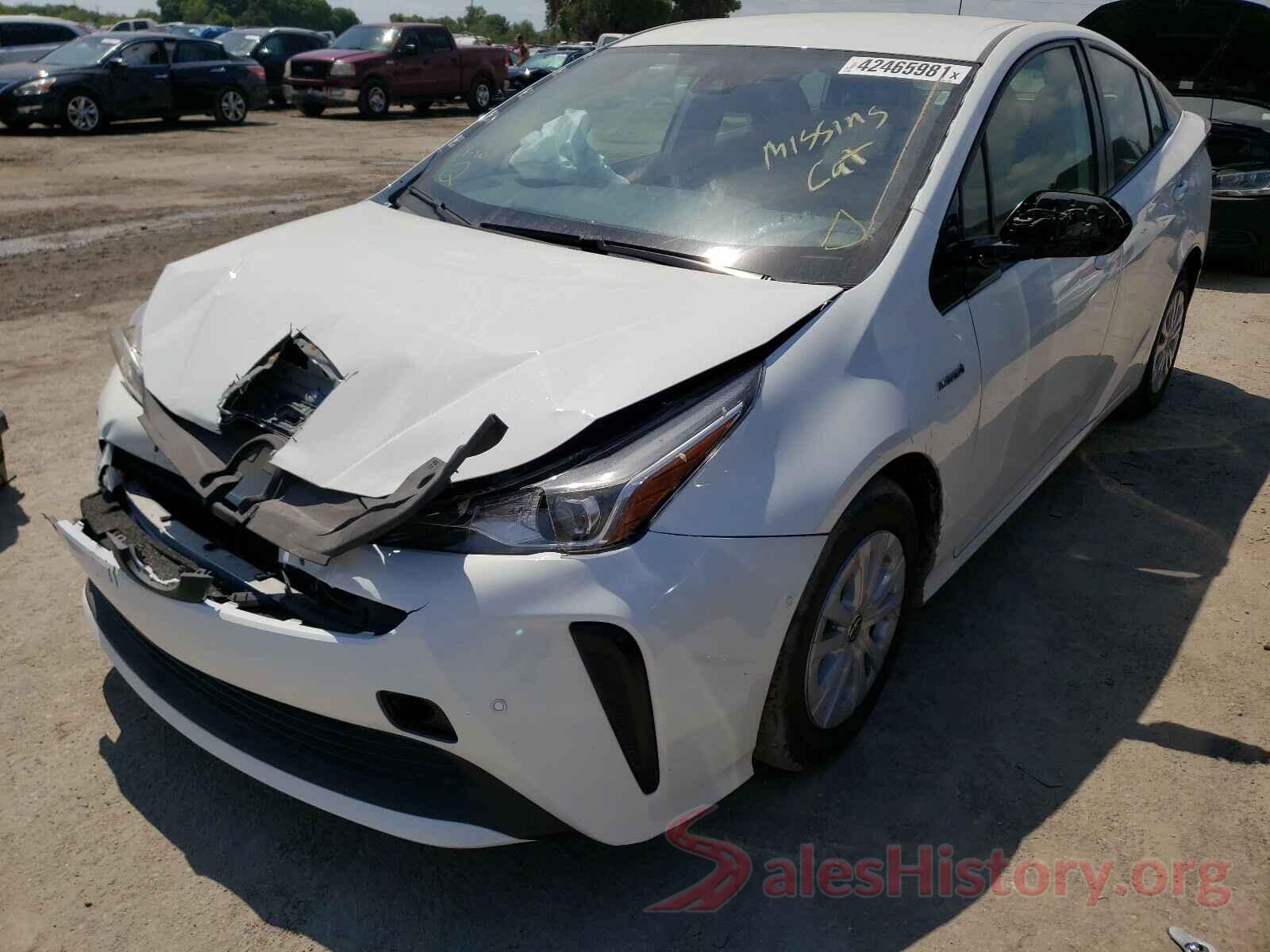 JTDKARFU0K3070149 2019 TOYOTA PRIUS