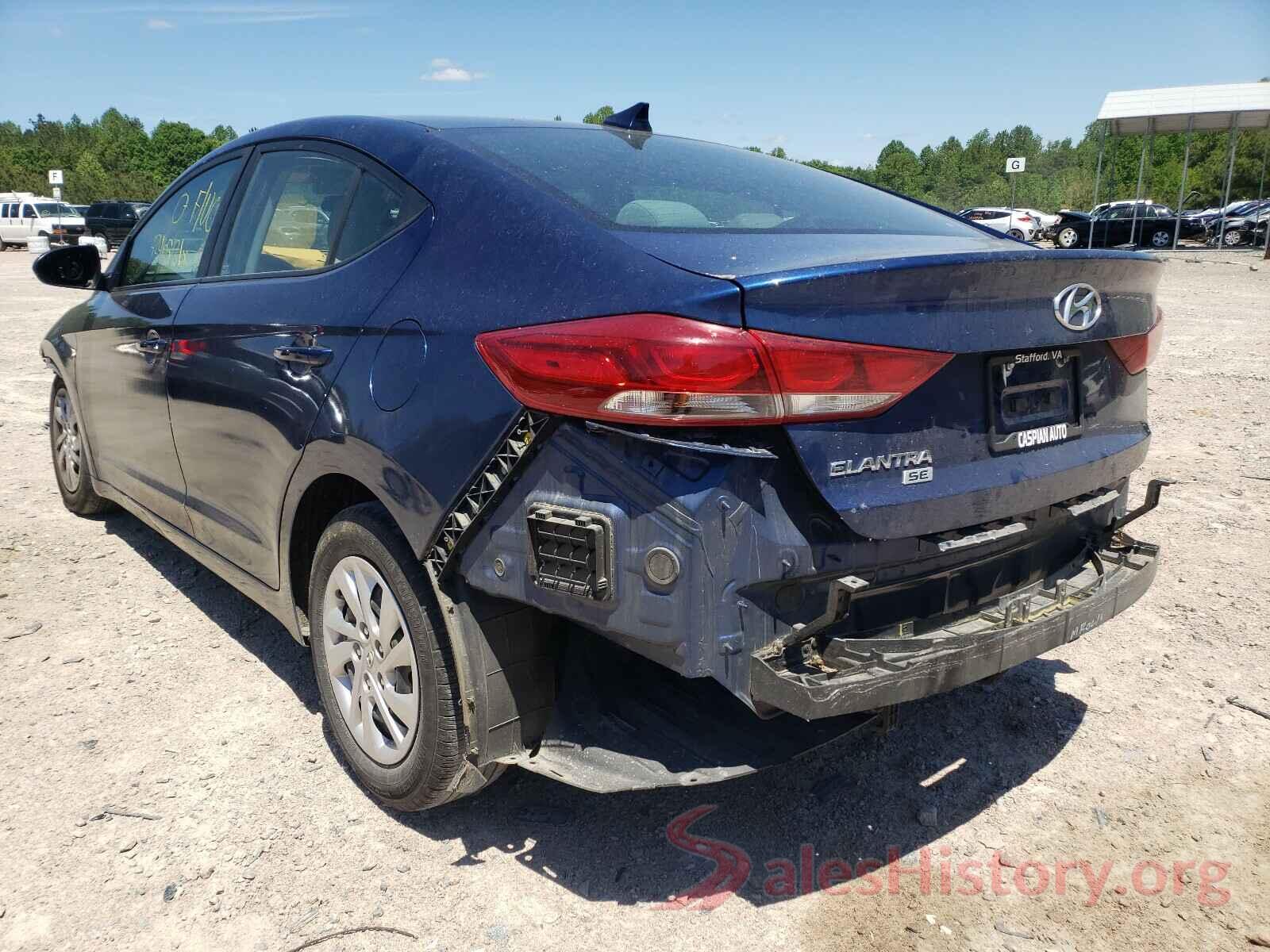 5NPD74LF3HH101276 2017 HYUNDAI ELANTRA