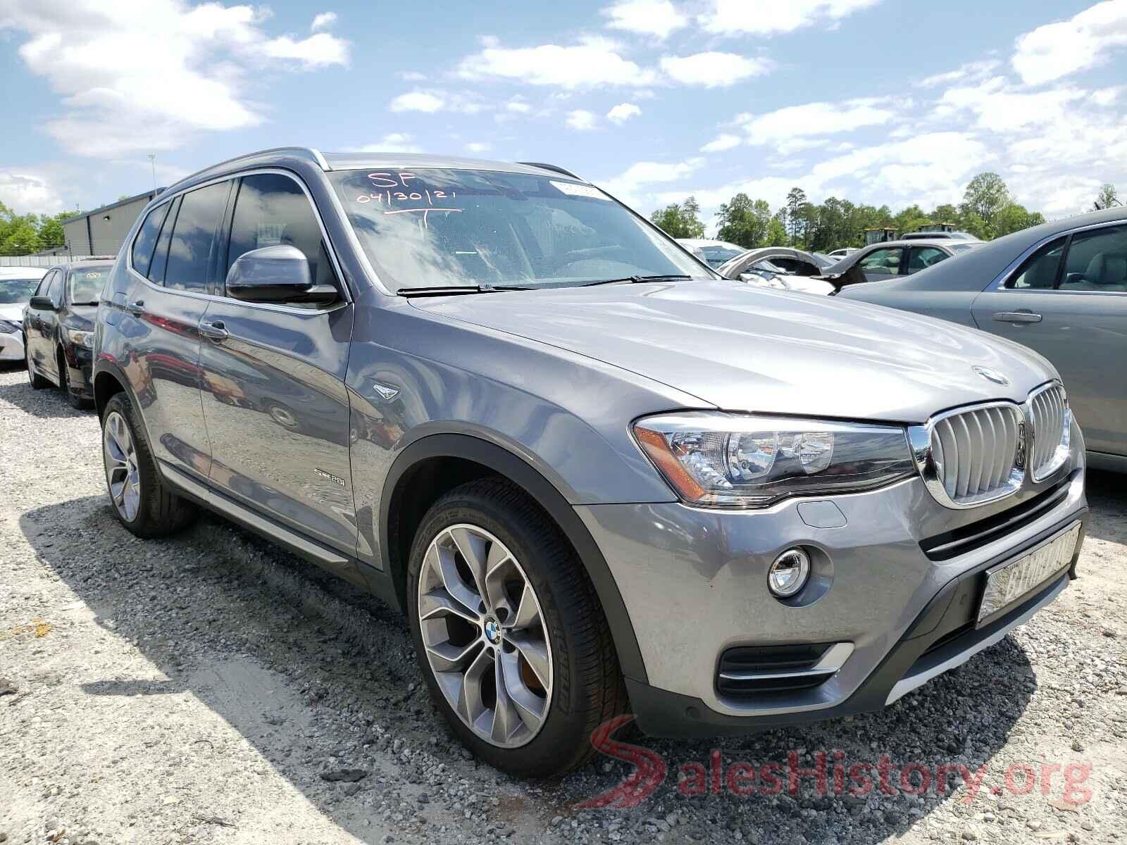 5UXWZ7C36H0V90312 2017 BMW X3