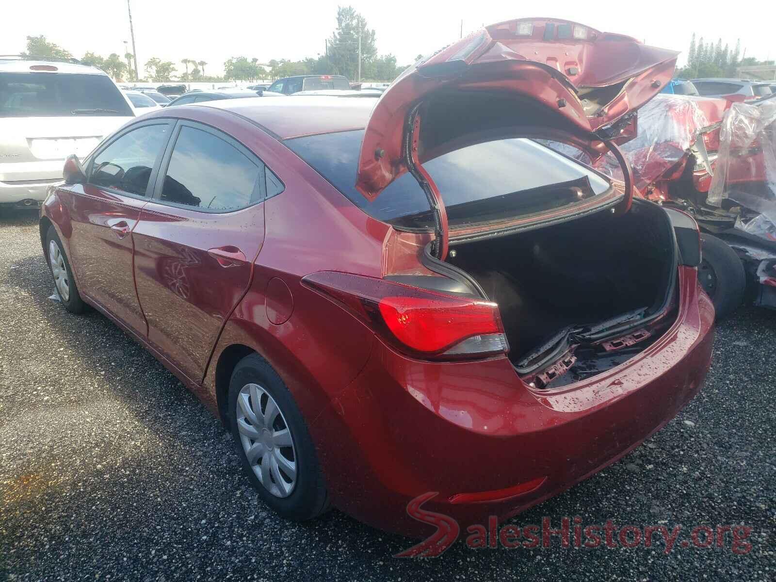 5NPDH4AE4GH760649 2016 HYUNDAI ELANTRA