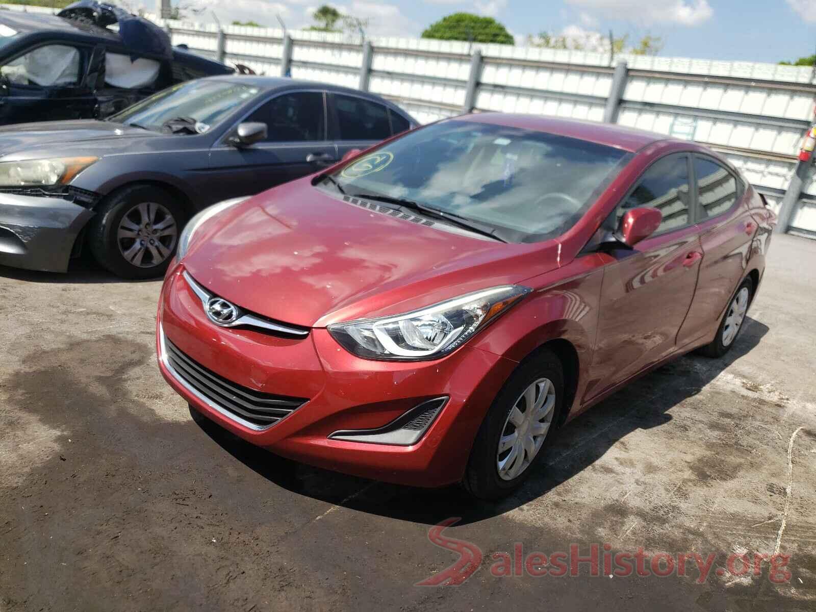 5NPDH4AE4GH760649 2016 HYUNDAI ELANTRA