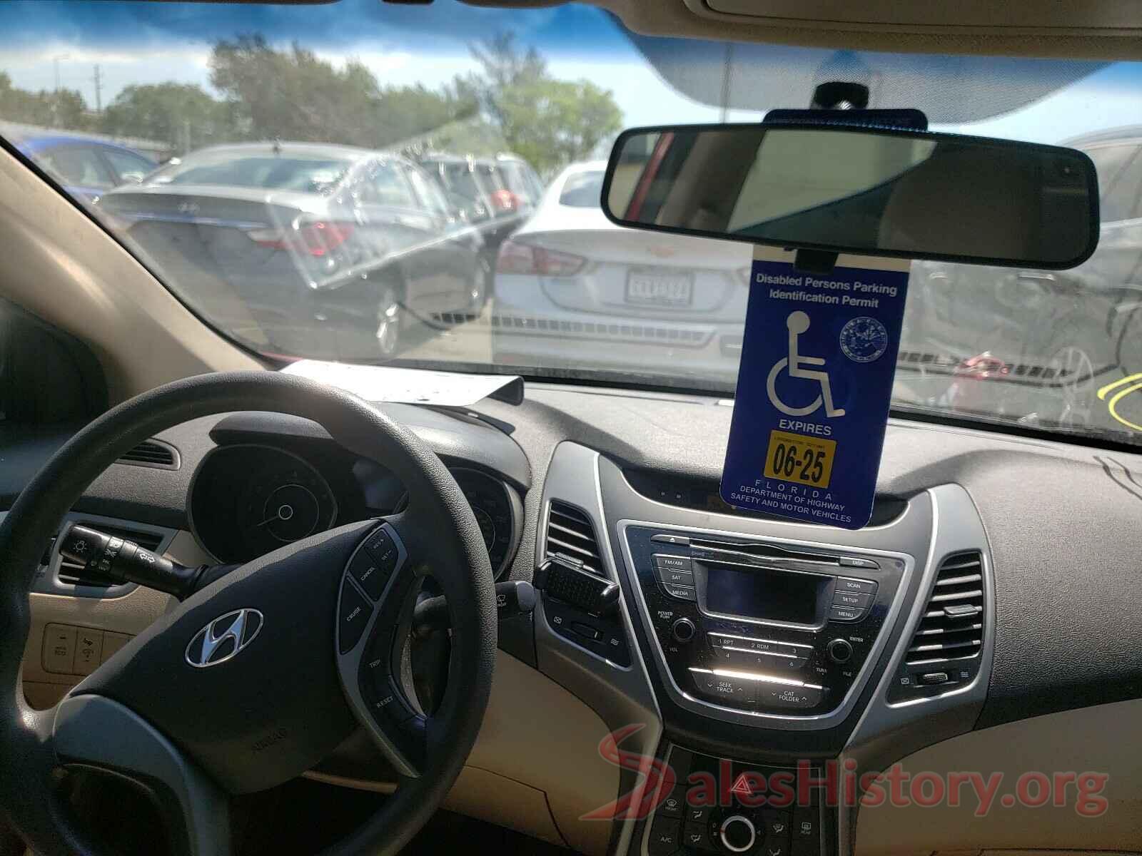 5NPDH4AE4GH760649 2016 HYUNDAI ELANTRA