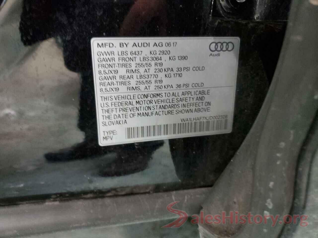 WA1LHAF7XJD002326 2018 AUDI Q7