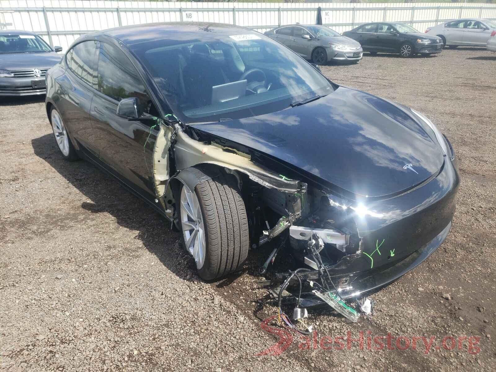 5YJ3E1EB6MF901878 2021 TESLA MODEL 3