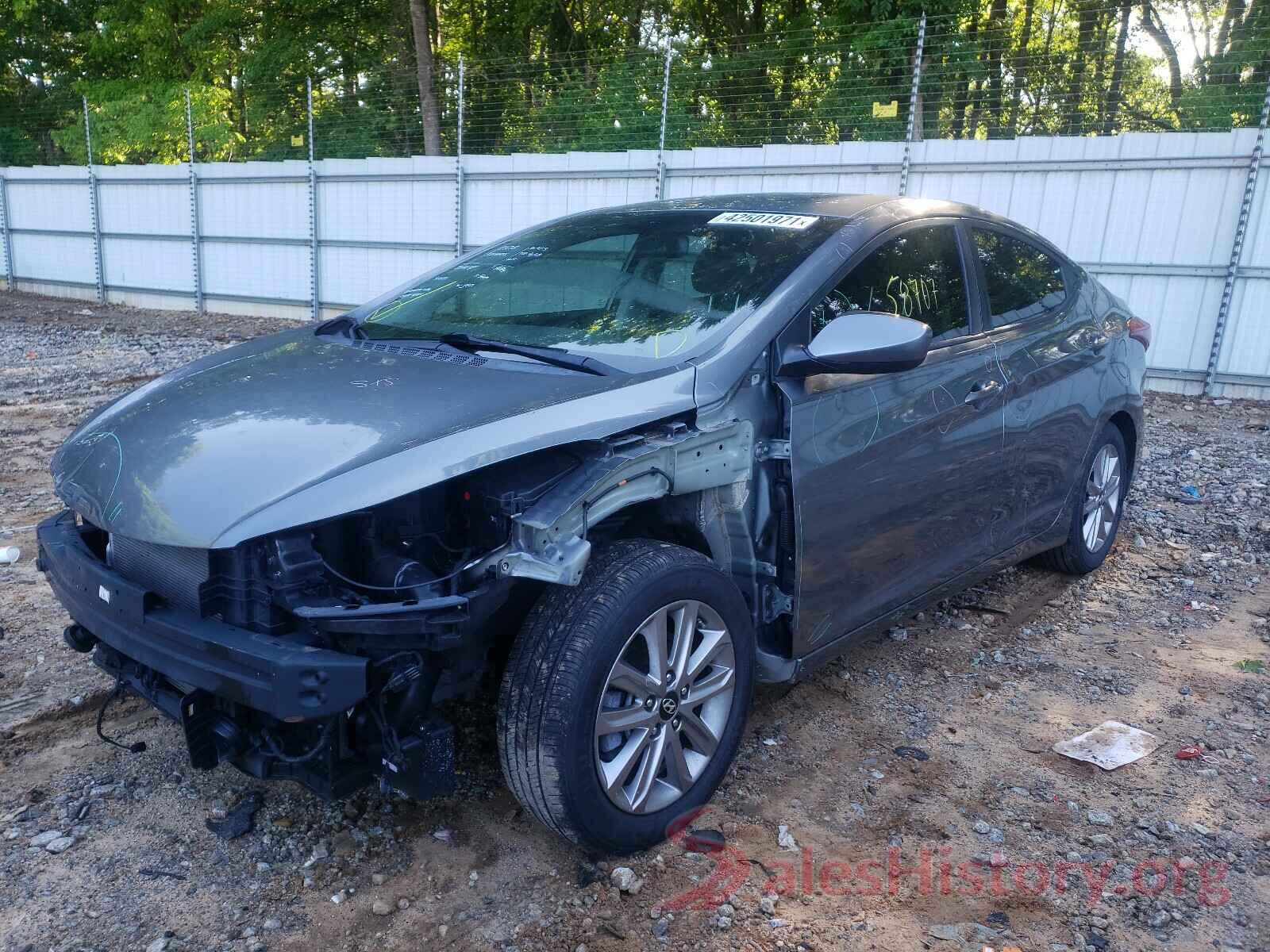 KMHDH4AEXGU636449 2016 HYUNDAI ELANTRA