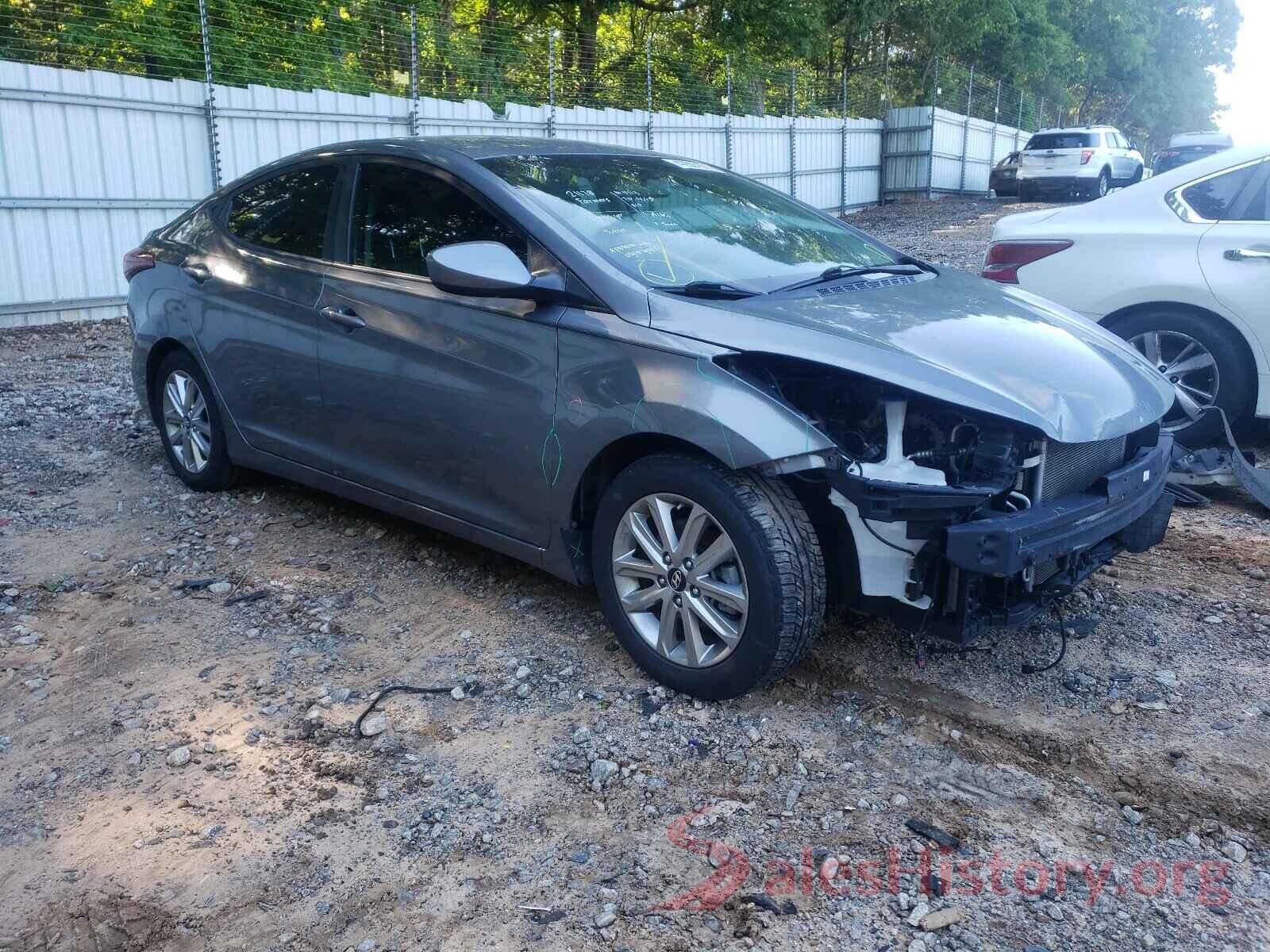 KMHDH4AEXGU636449 2016 HYUNDAI ELANTRA