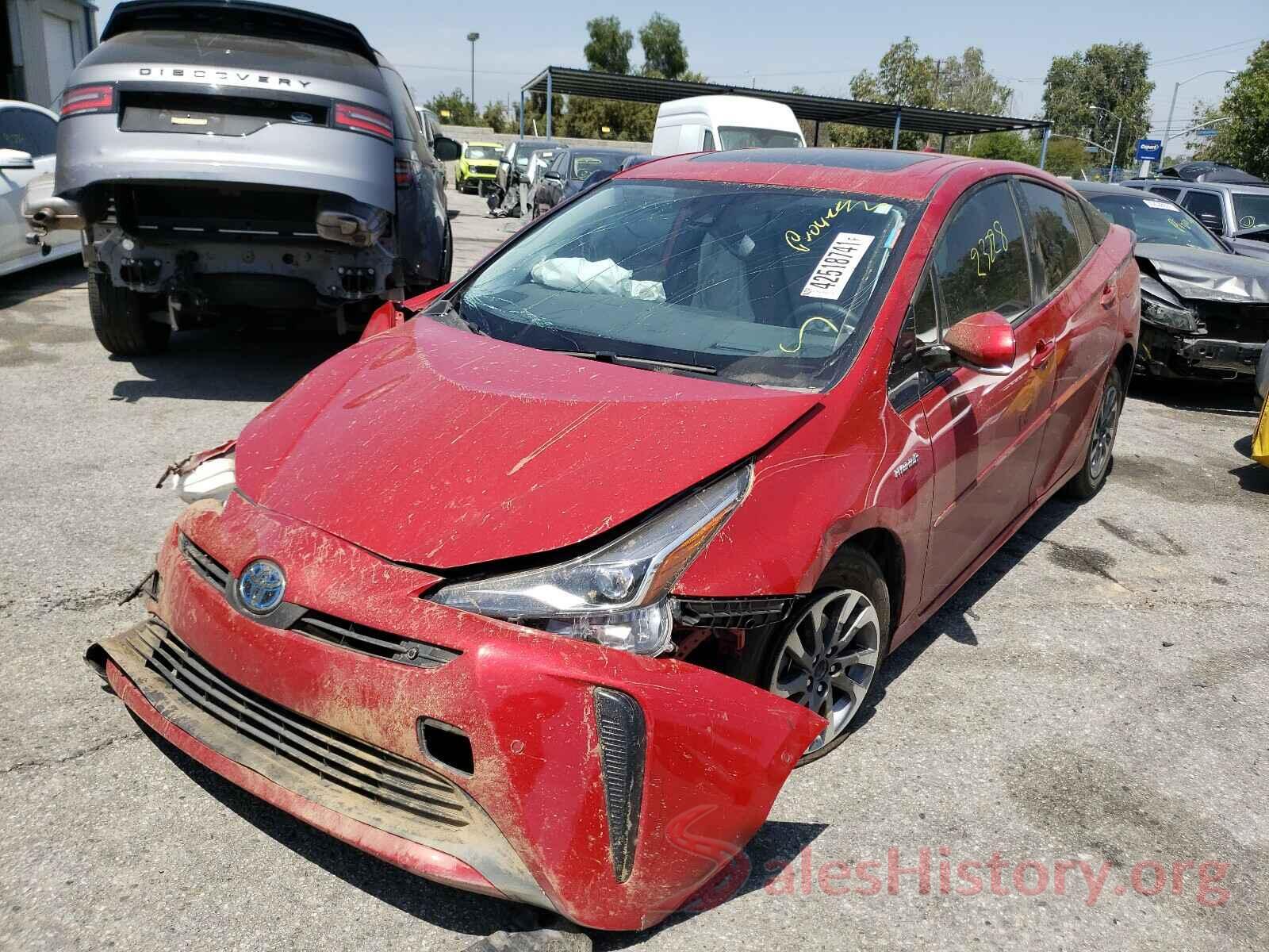 JTDKARFUXL3124297 2020 TOYOTA PRIUS