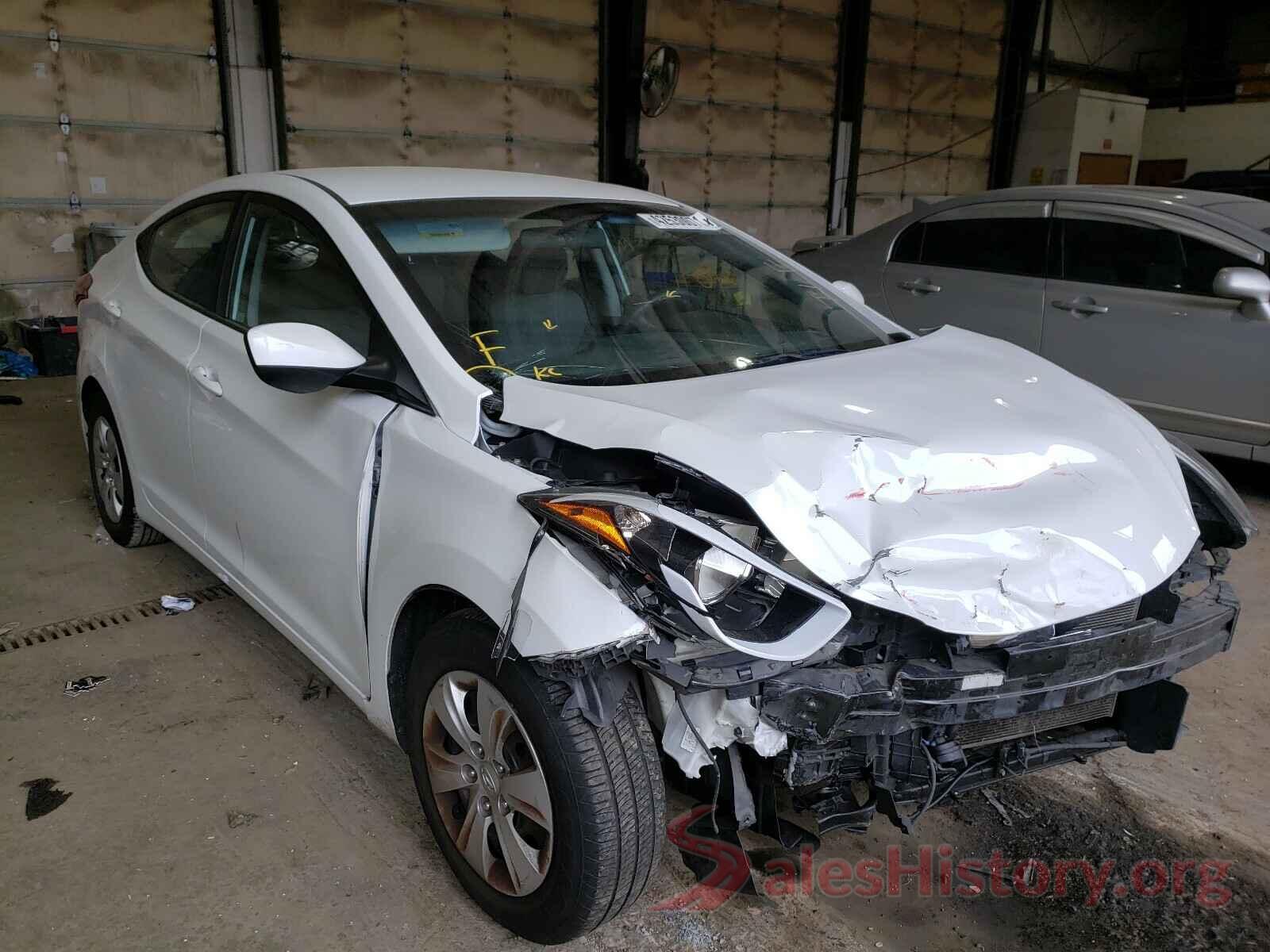 5NPDH4AE5GH701030 2016 HYUNDAI ELANTRA