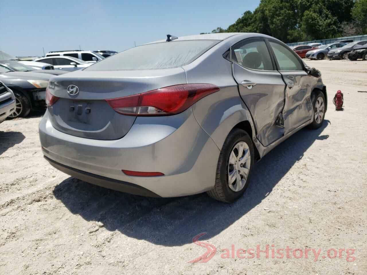 5NPDH4AE4GH700967 2016 HYUNDAI ELANTRA